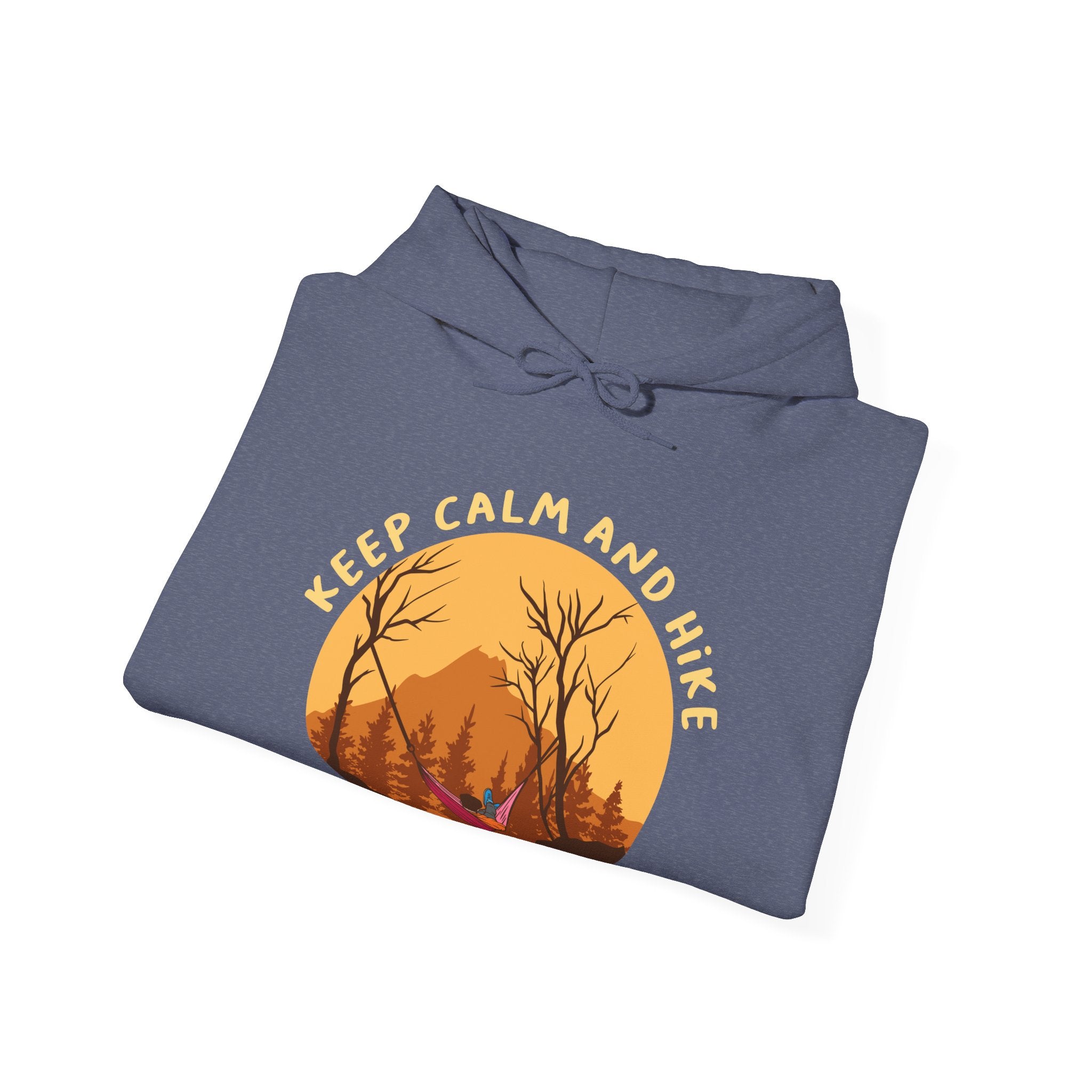 Keep Calm and Hike Unisex Heavy Blend Hooded Sweatshirt for Ultimate Comfort