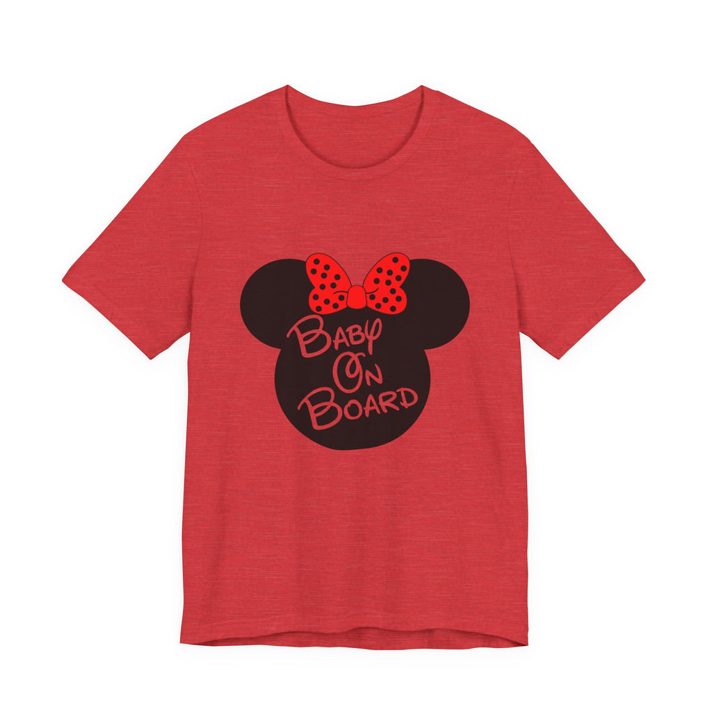 Baby On Board Mouse Ears Unisex Jersey Short Sleeve T-Shirt