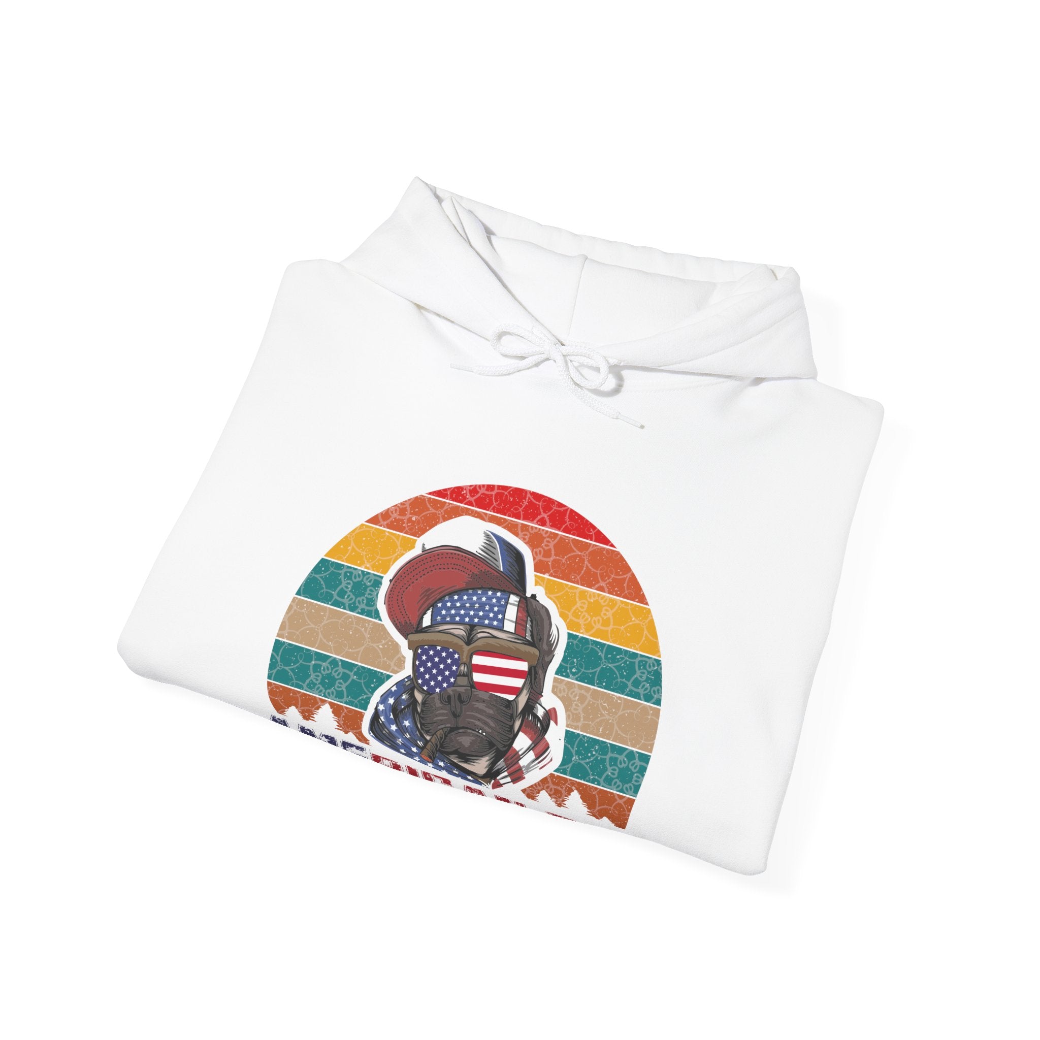 American Pug Unisex Heavy Blend Hooded Sweatshirt for Ultimate Comfort and Warmth