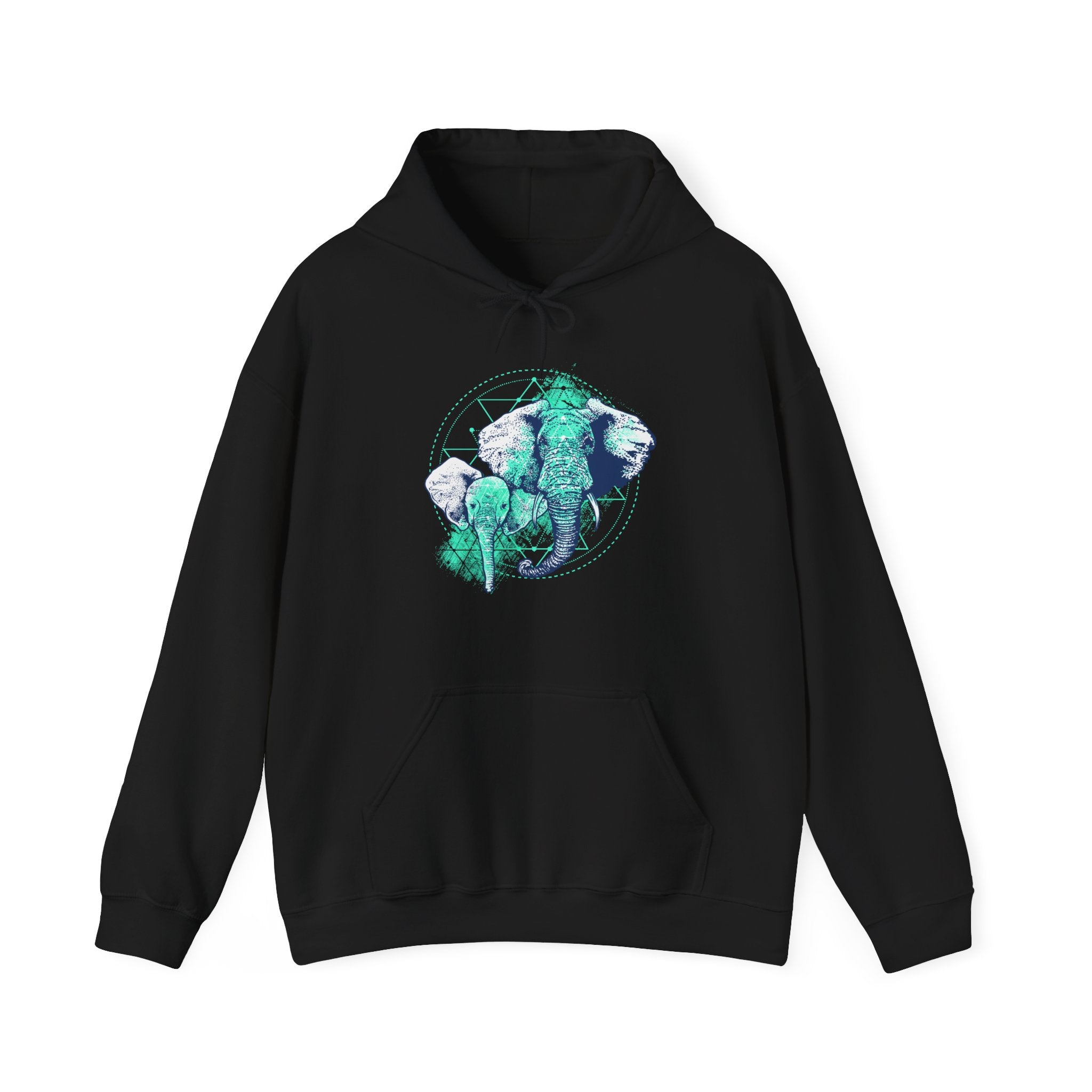 Elephant Unisex Heavy Blend Hooded Sweatshirt for Ultimate Comfort and Warmth