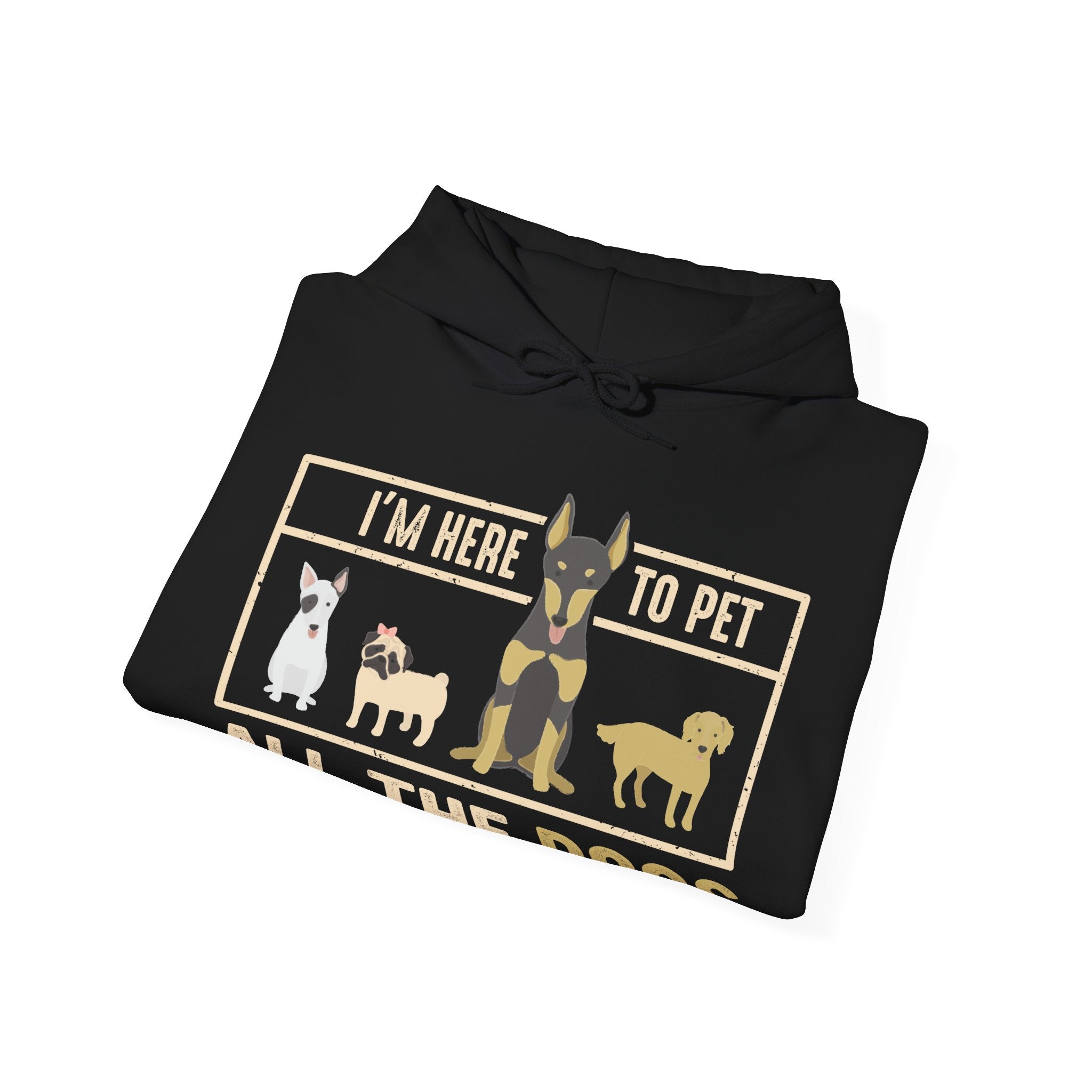 Im Here To Pet All The Dogs Unisex Heavy Blend Hooded Sweatshirt