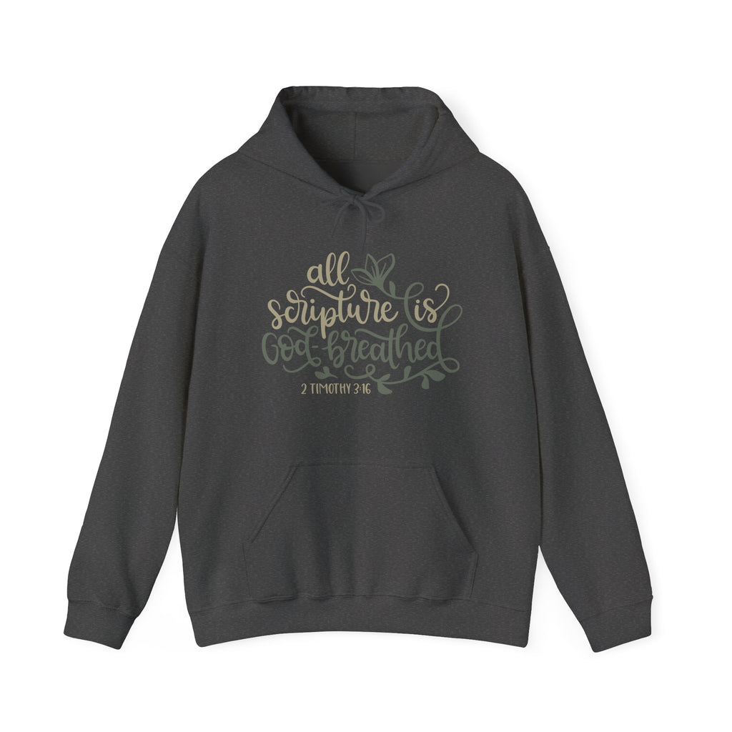All Scripture Is God Breathed 2 Timothy 3 16 Unisex Heavy Blend Hooded Sweatshirt