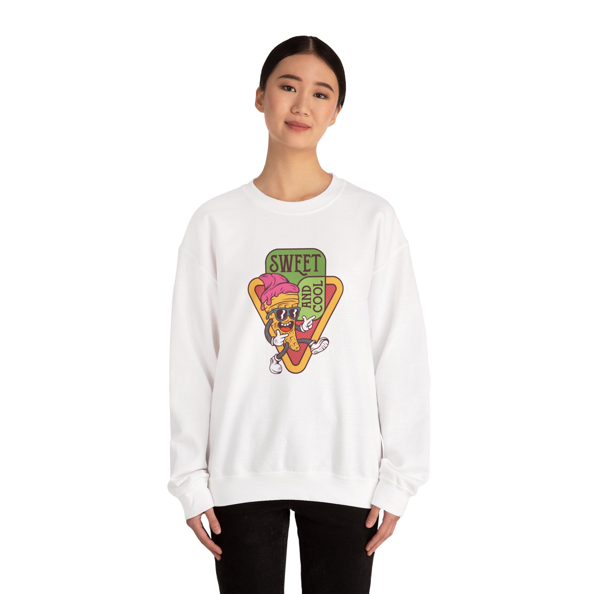 Sweet And Cool Ice Cream Unisex Heavy Blend Crewneck Sweatshirt