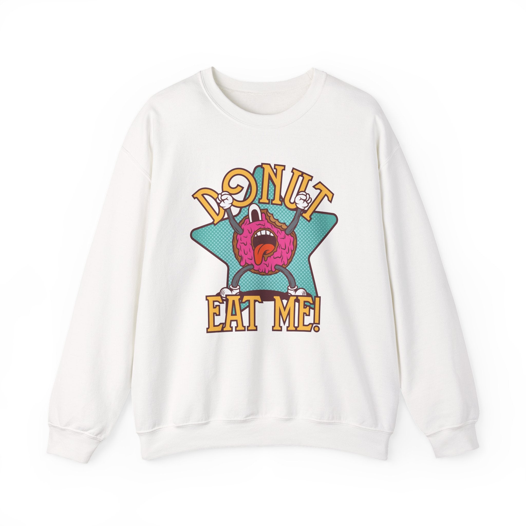 Donut Eat Me Unisex Heavy Blend Crewneck Sweatshirt for Ultimate Comfort