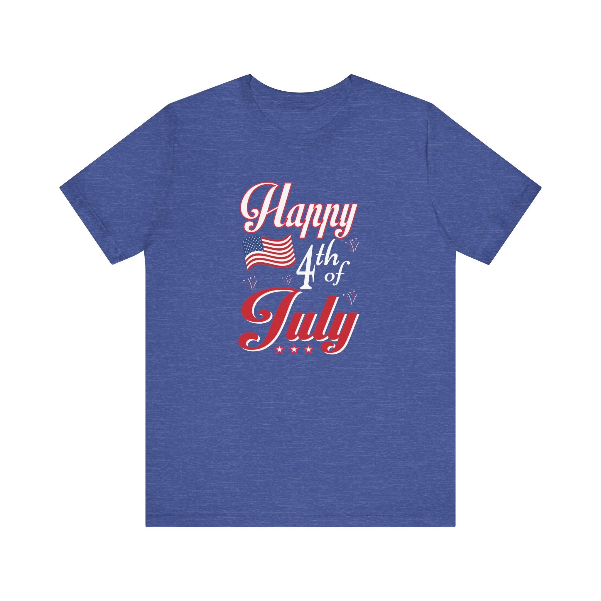 Happy 4th Of July Fireworks Unisex Short Sleeve Tee