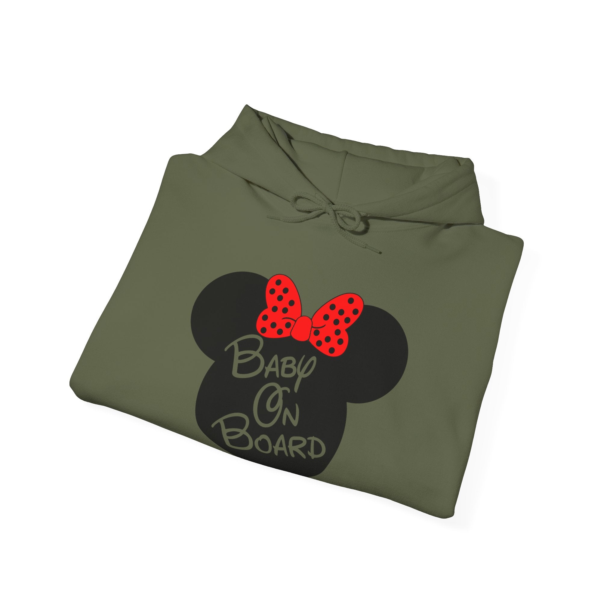 Baby On Board Mouse Ears Unisex Heavy Blend Hooded Sweatshirt