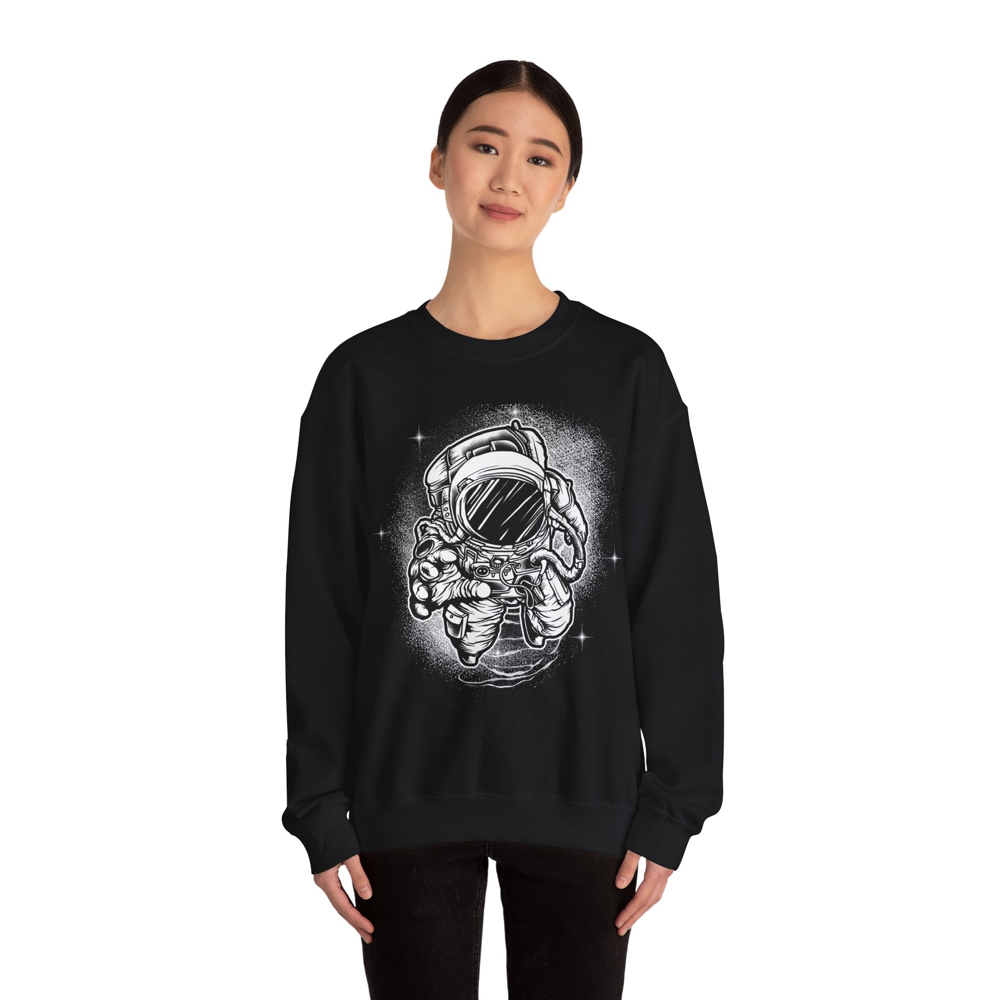Astronaut Unisex Heavy Blend Crewneck Sweatshirt for Ultimate Comfort