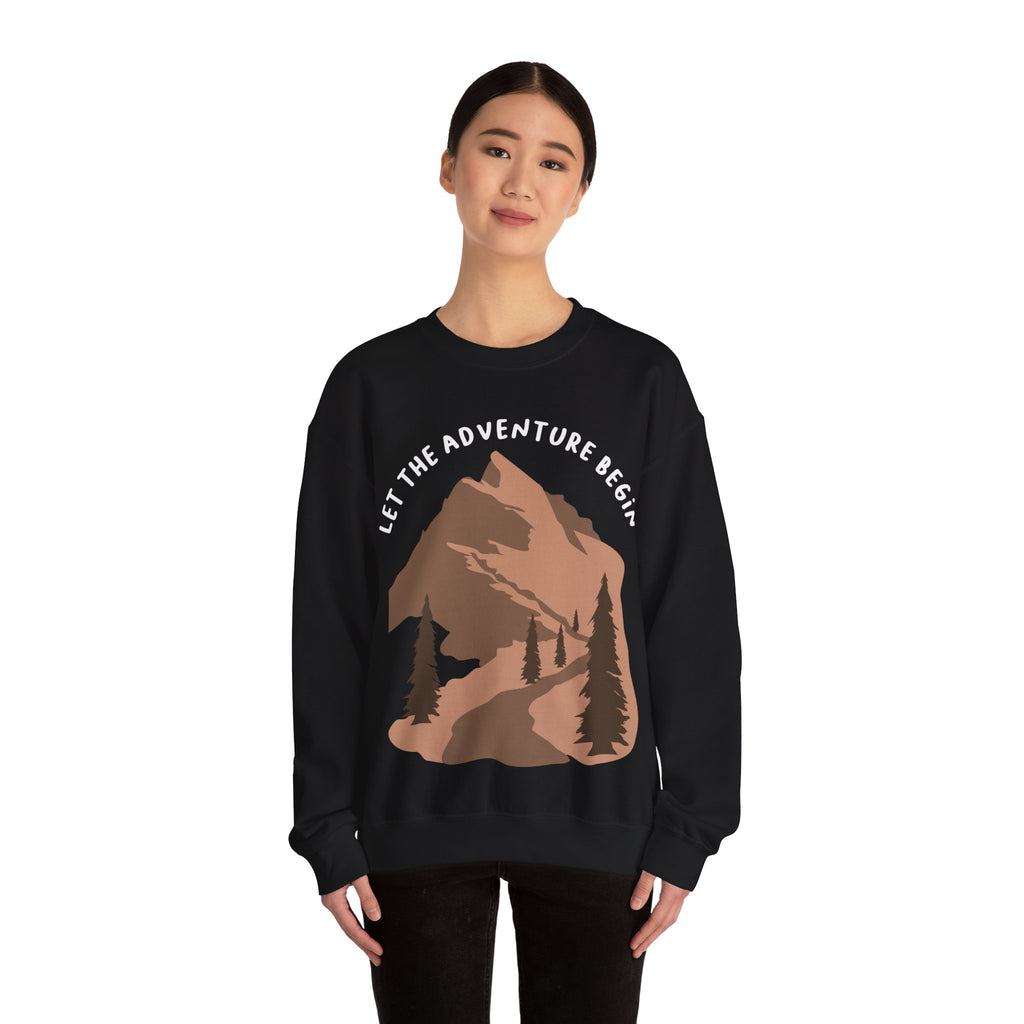 Let The Adventure Begin Unisex Heavy Blend Crewneck Sweatshirt