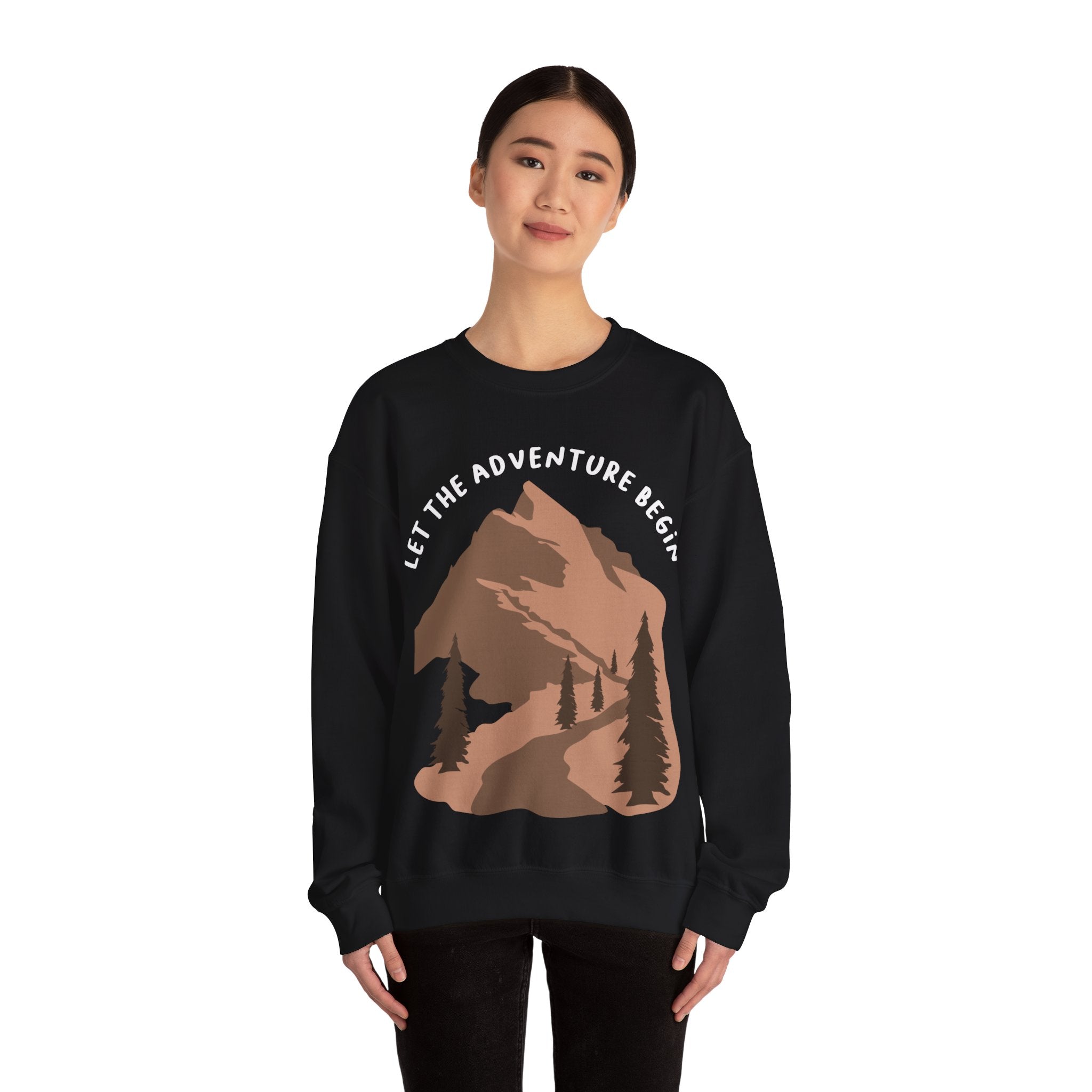 Let The Adventure Begin Unisex Heavy Blend Crewneck Sweatshirt