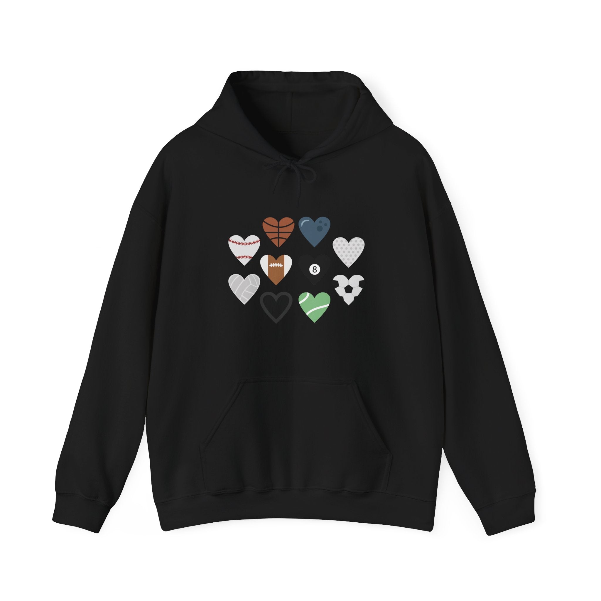 Heart Sports Unisex Heavy Blend Hooded Sweatshirt for Ultimate Comfort and Warmth