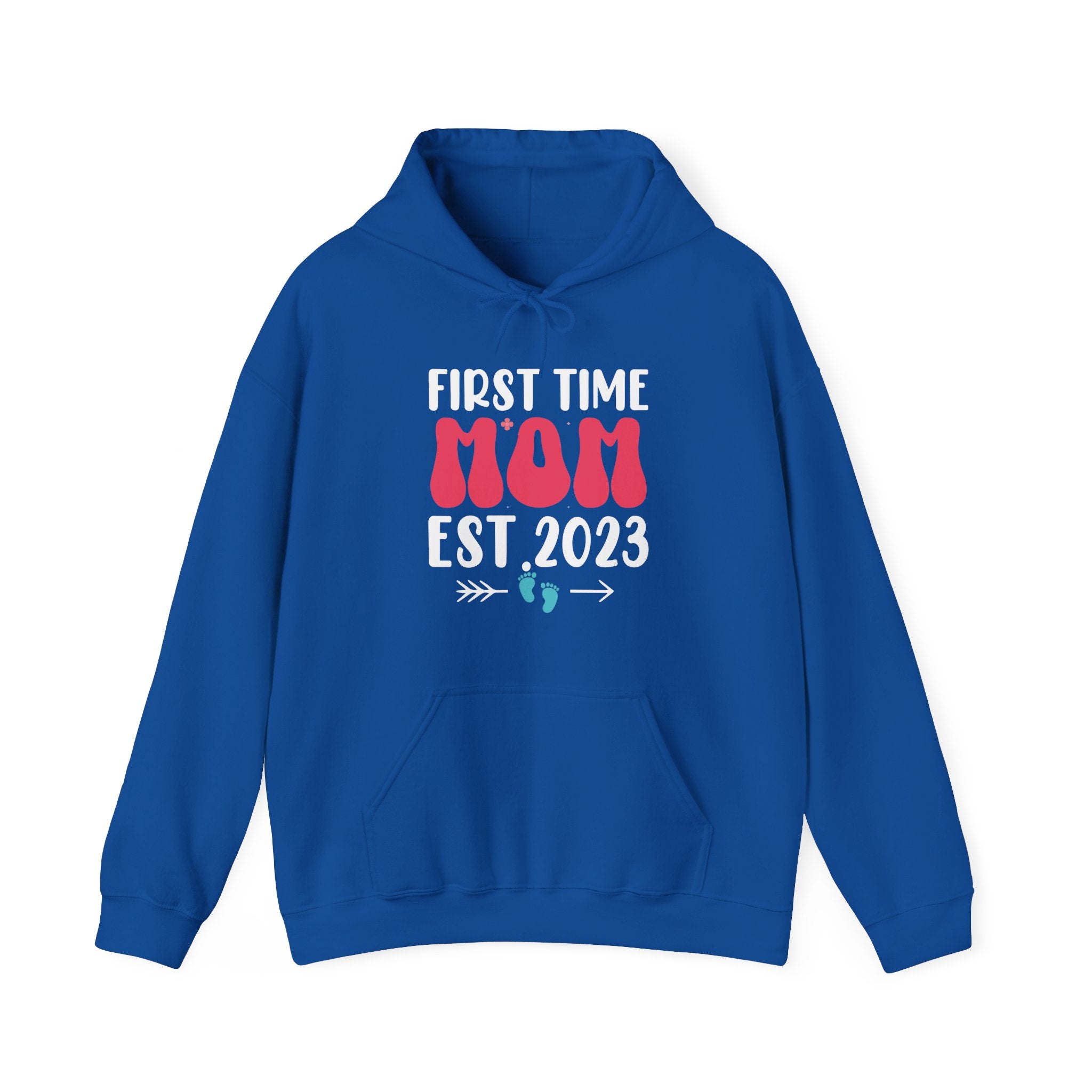 First Time Mom Established 2023 Unisex Heavy Blend Hooded Sweatshirt