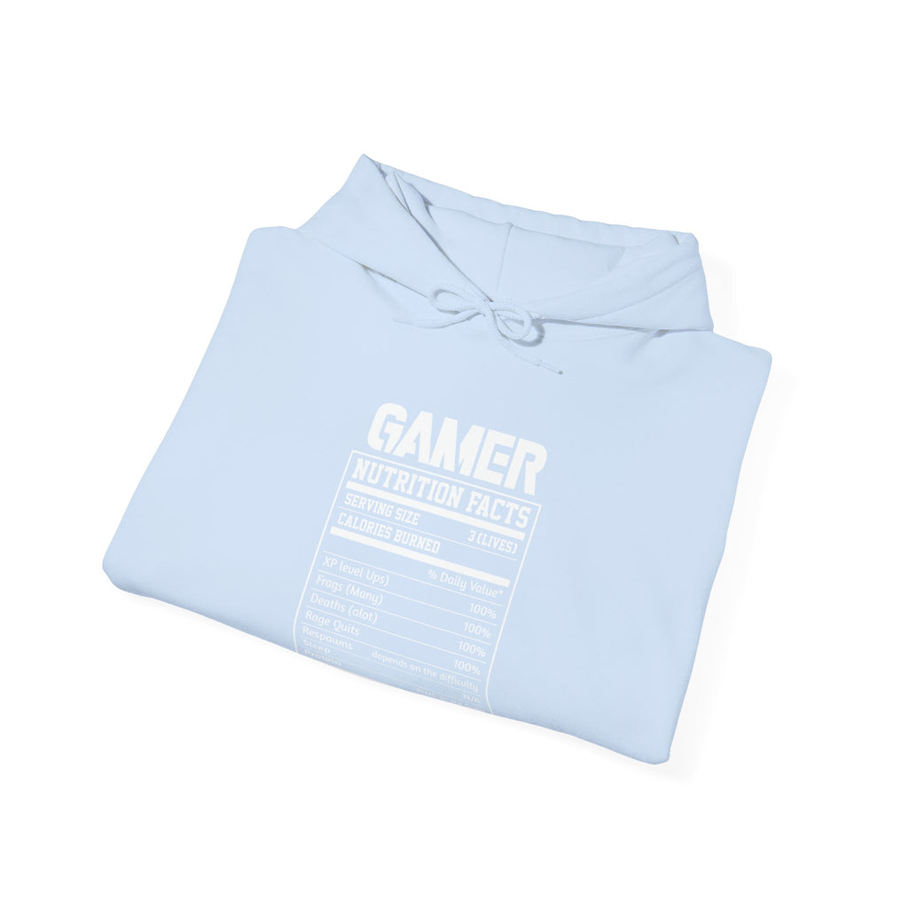 Gamer Nutrition Facts Funny Unisex Heavy Blend Hooded Sweatshirt