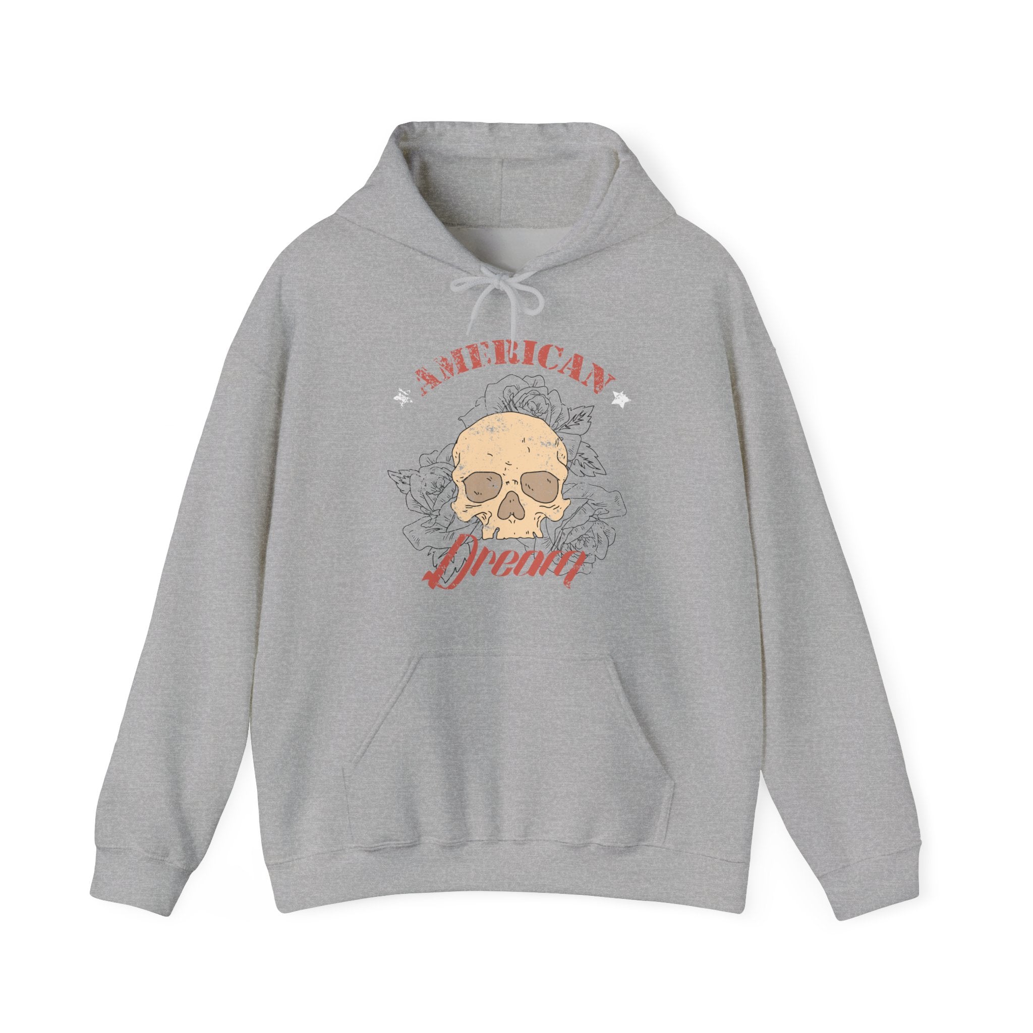American Dream Skull Unisex Heavy Blend Hooded Sweatshirt for Ultimate Comfort