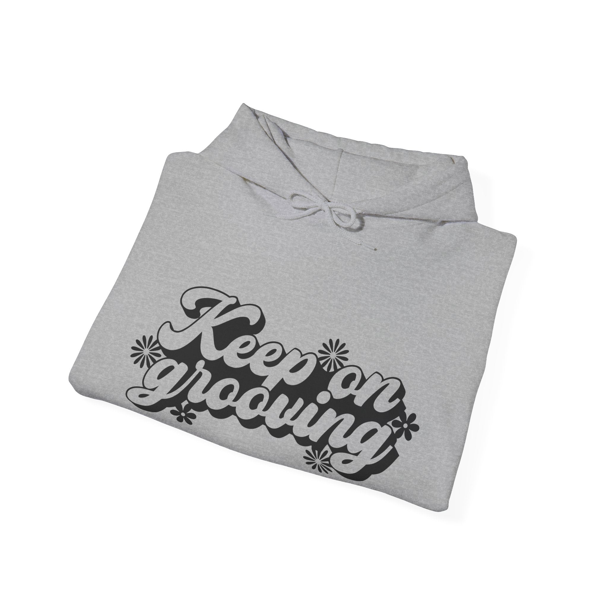 Keep On Grooving Flowers Unisex Heavy Blend Hooded Sweatshirt