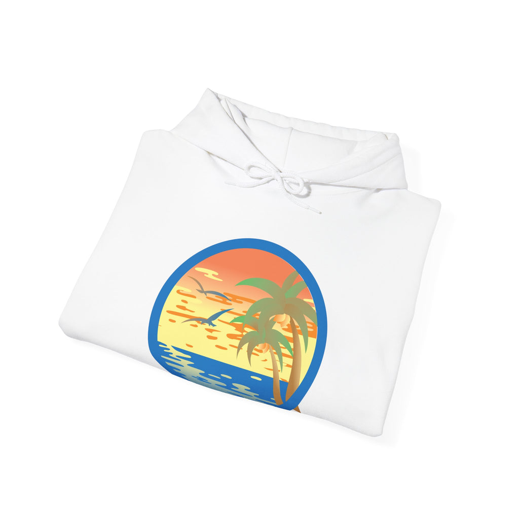 Colored Sunset Beach Unisex Heavy Blend Hooded Sweatshirt
