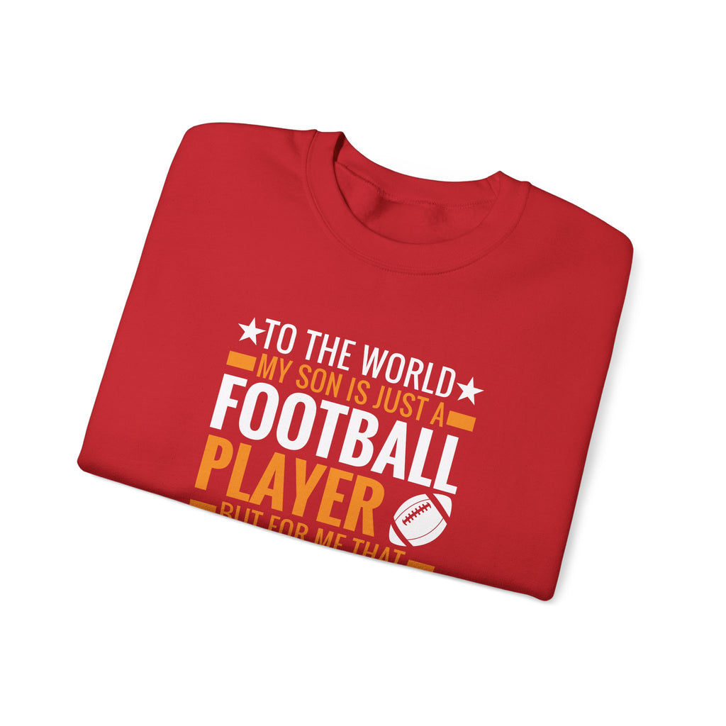 That Football Player Is My Whole World Unisex Heavy Blend Crewneck Sweatshirt