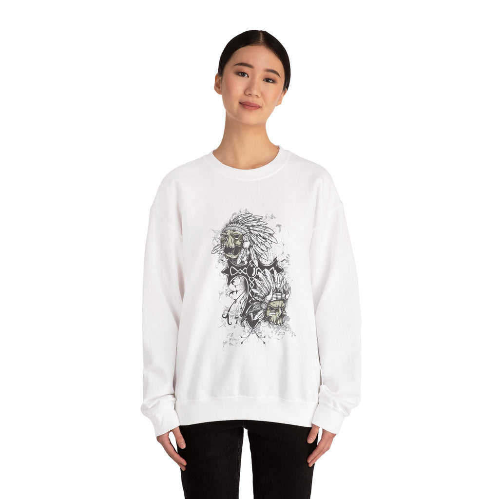 Artsy Indian Skills Unisex Heavy Blend Crewneck Sweatshirt for Ultimate Comfort