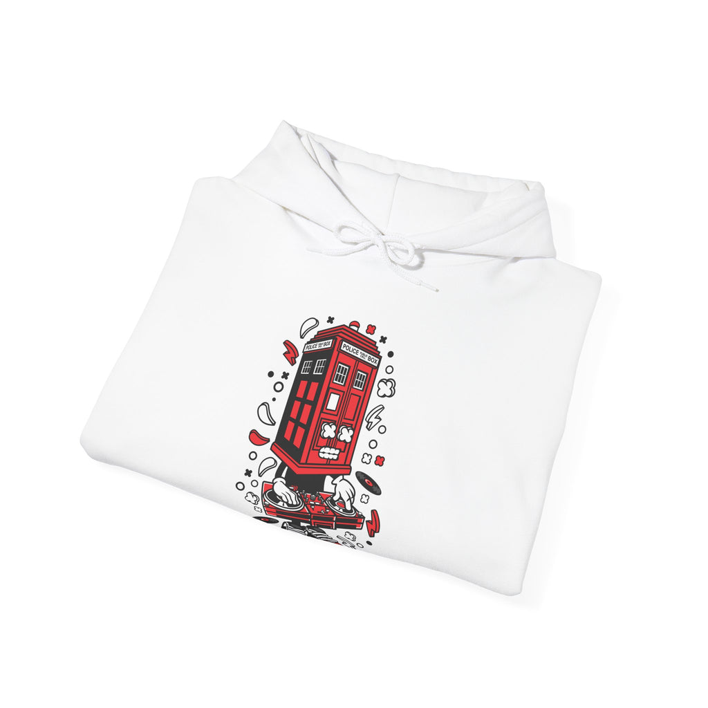 Police Box DJ Unisex Heavy Blend Hooded Sweatshirt for Ultimate Comfort