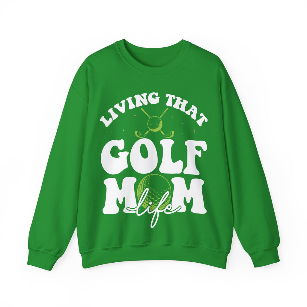 Living That Golf Mom Life Unisex Heavy Blend Crewneck Sweatshirt