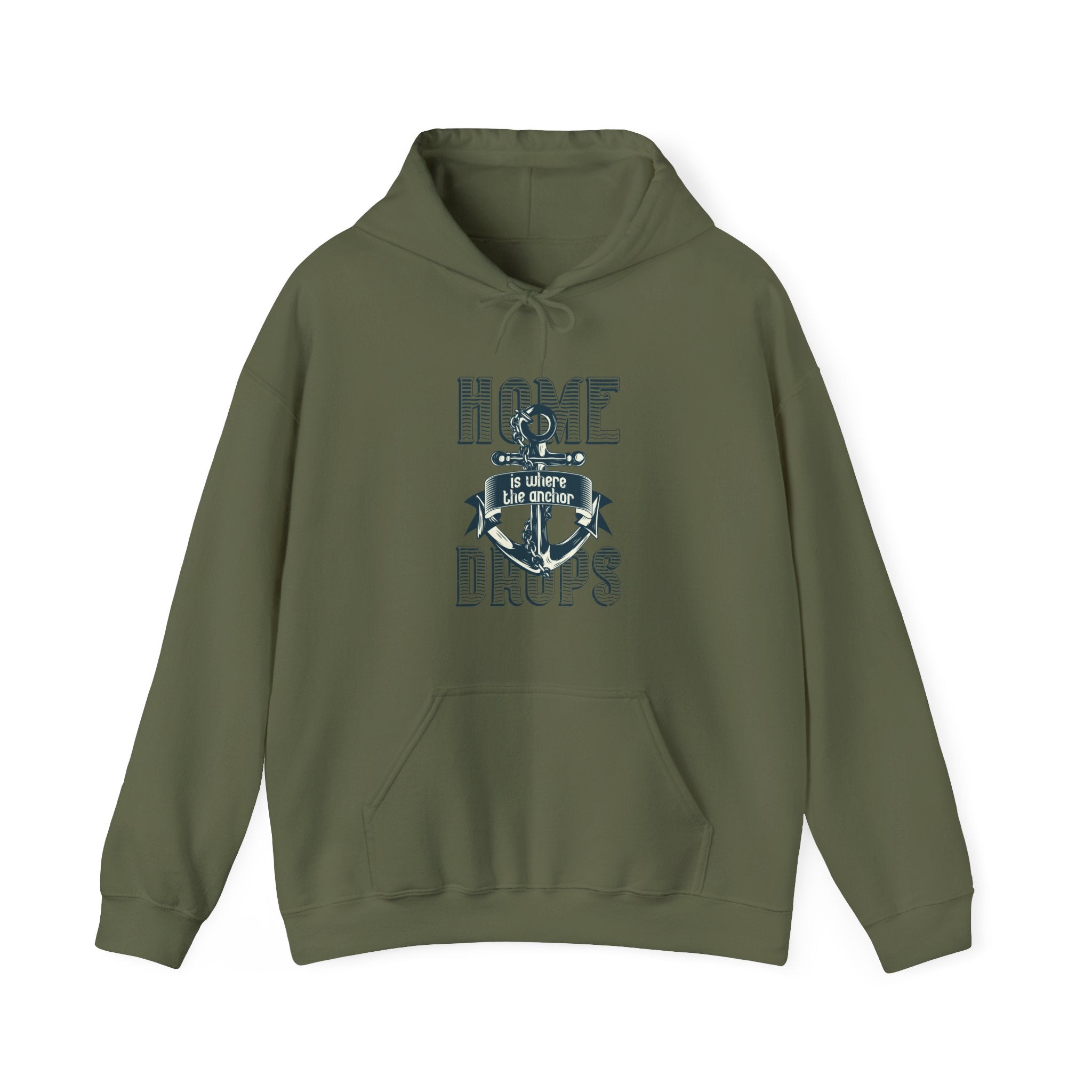 Home Is Where The Anchor Drops Unisex Heavy Blend Hooded Sweatshirt