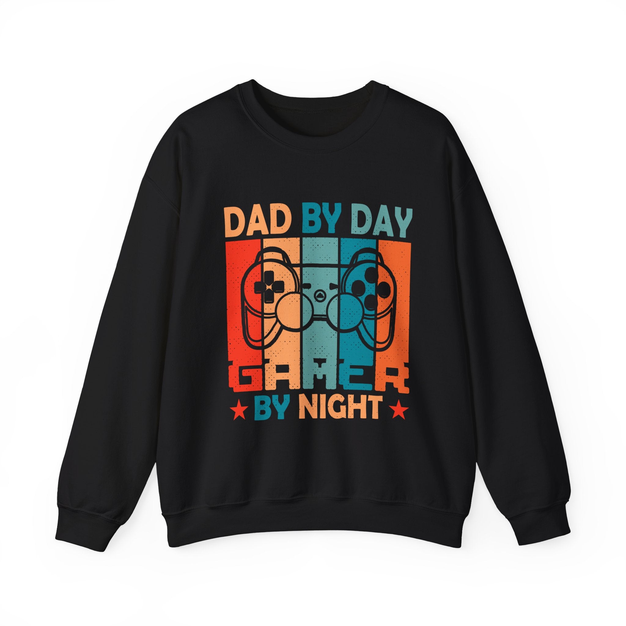 Dad By Day Gamer By Night Unisex Heavy Blend Crewneck Sweatshirt