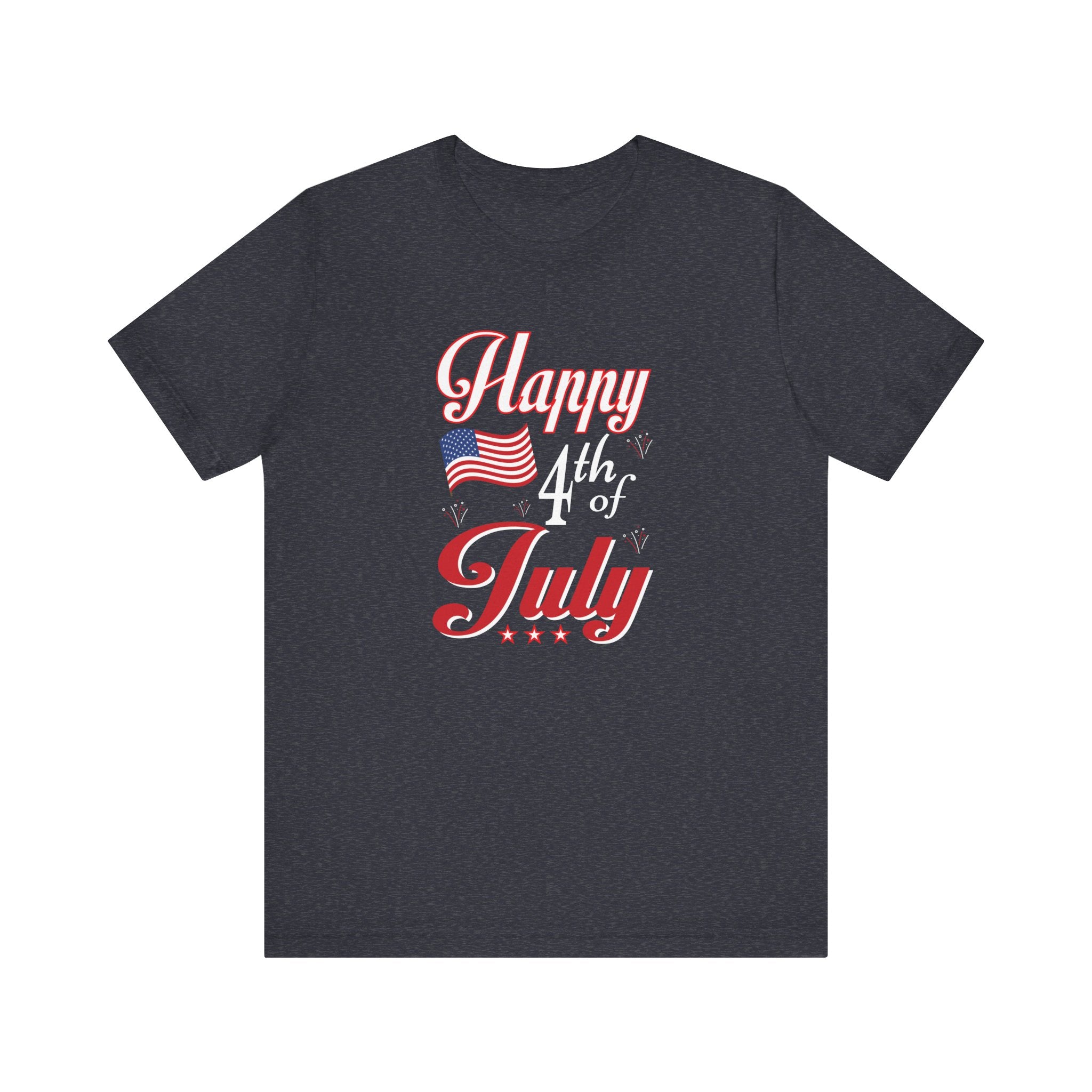 Happy 4th Of July Fireworks Unisex Short Sleeve Tee