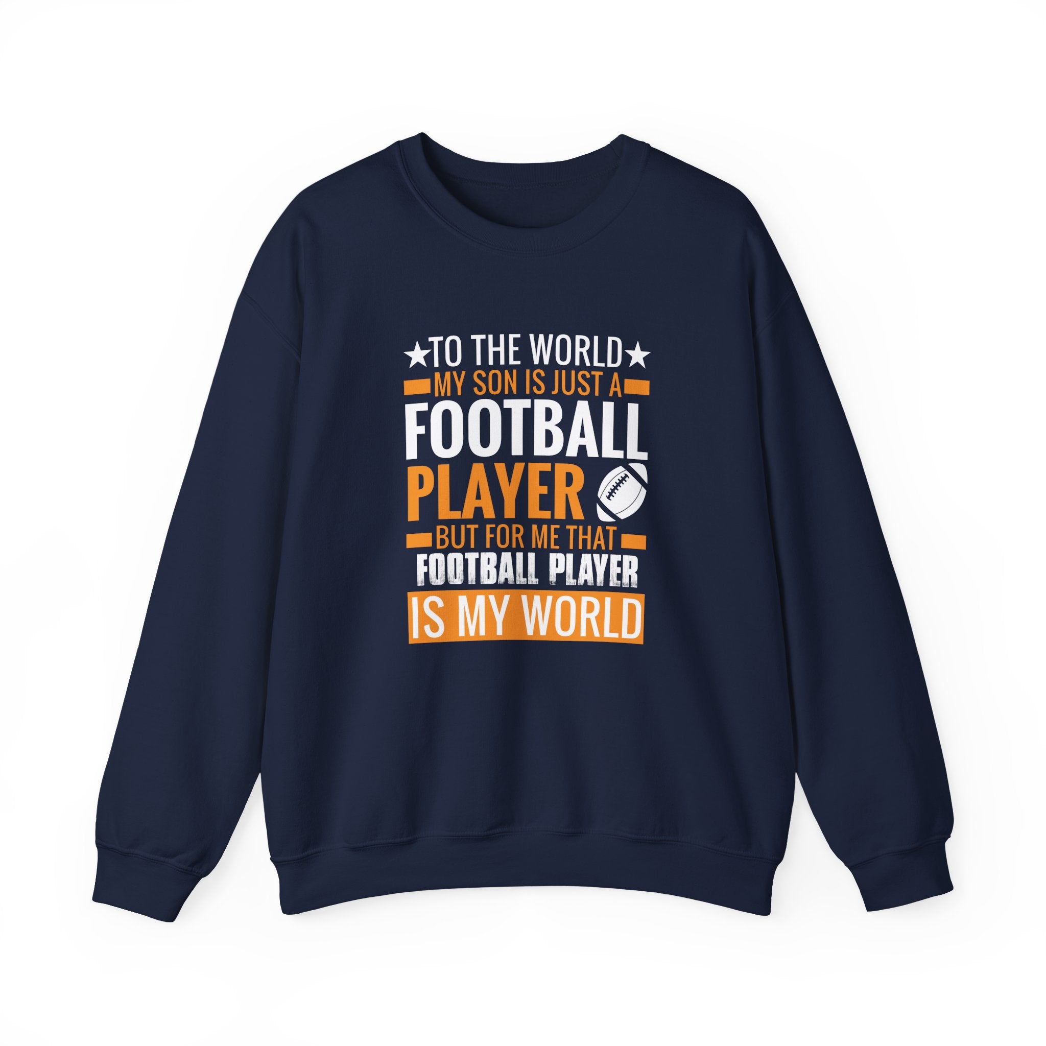 That Football Player Is My Whole World Unisex Heavy Blend Crewneck Sweatshirt