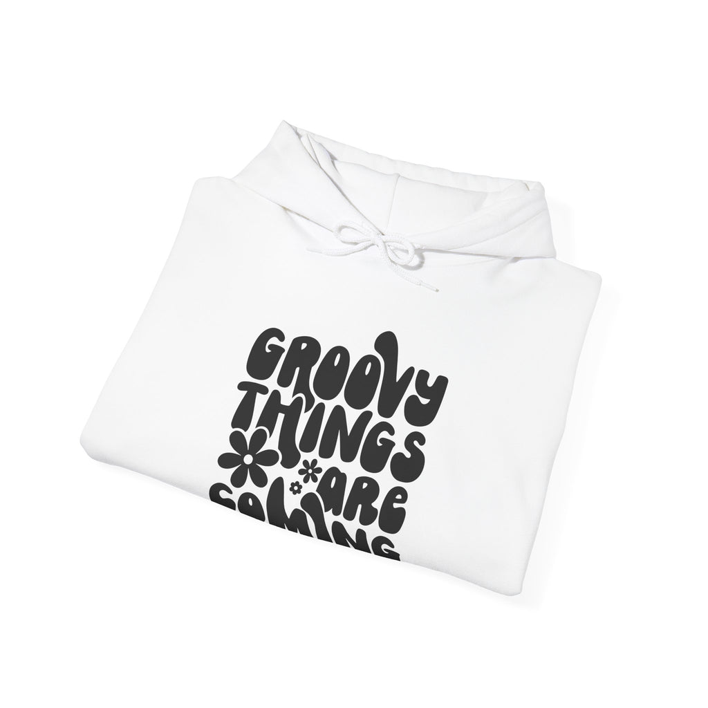Groovy Things Are Coming Unisex Heavy Blend Hooded Sweatshirt for Ultimate Comfort and Style