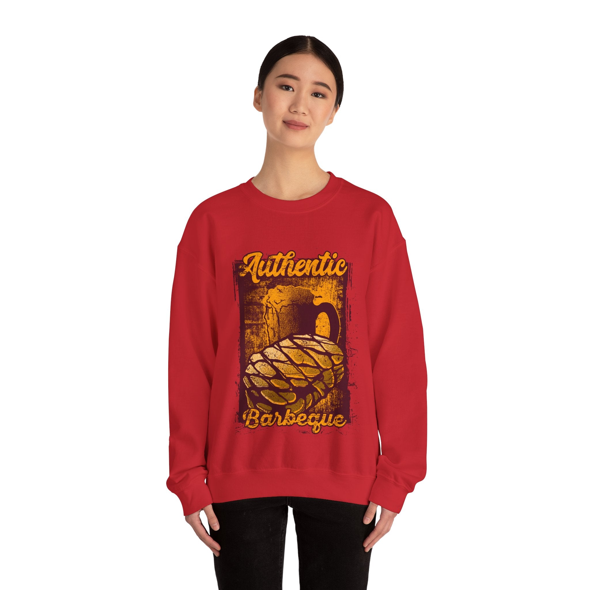 Authentic BBQ Unisex Heavy Blend Crewneck Sweatshirt for Ultimate Comfort