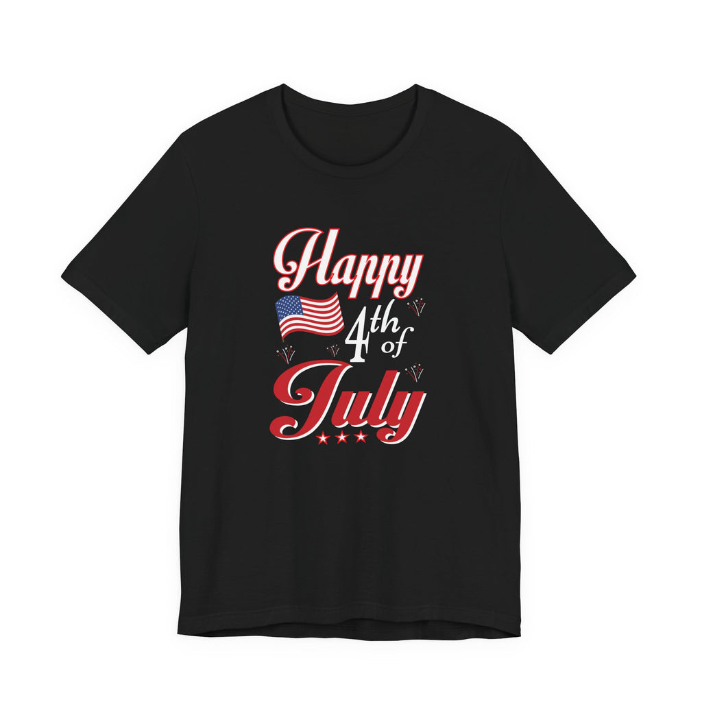 Happy 4th Of July Fireworks Unisex Short Sleeve Tee