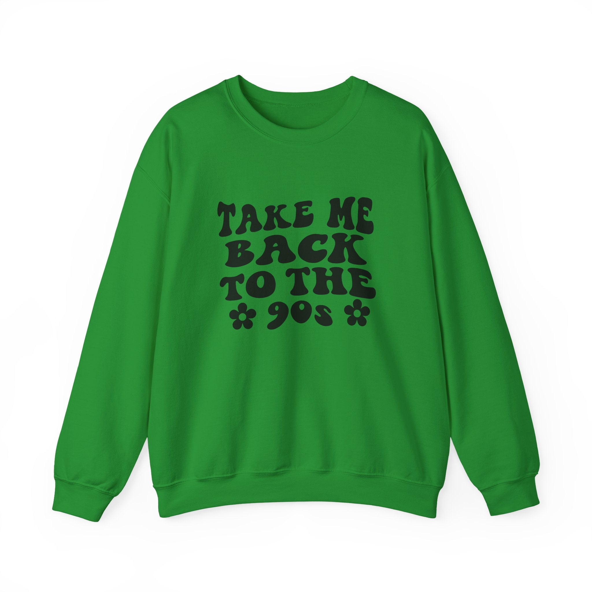 Take Me Back To The 90s Black Unisex Heavy Blend Crewneck Sweatshirt