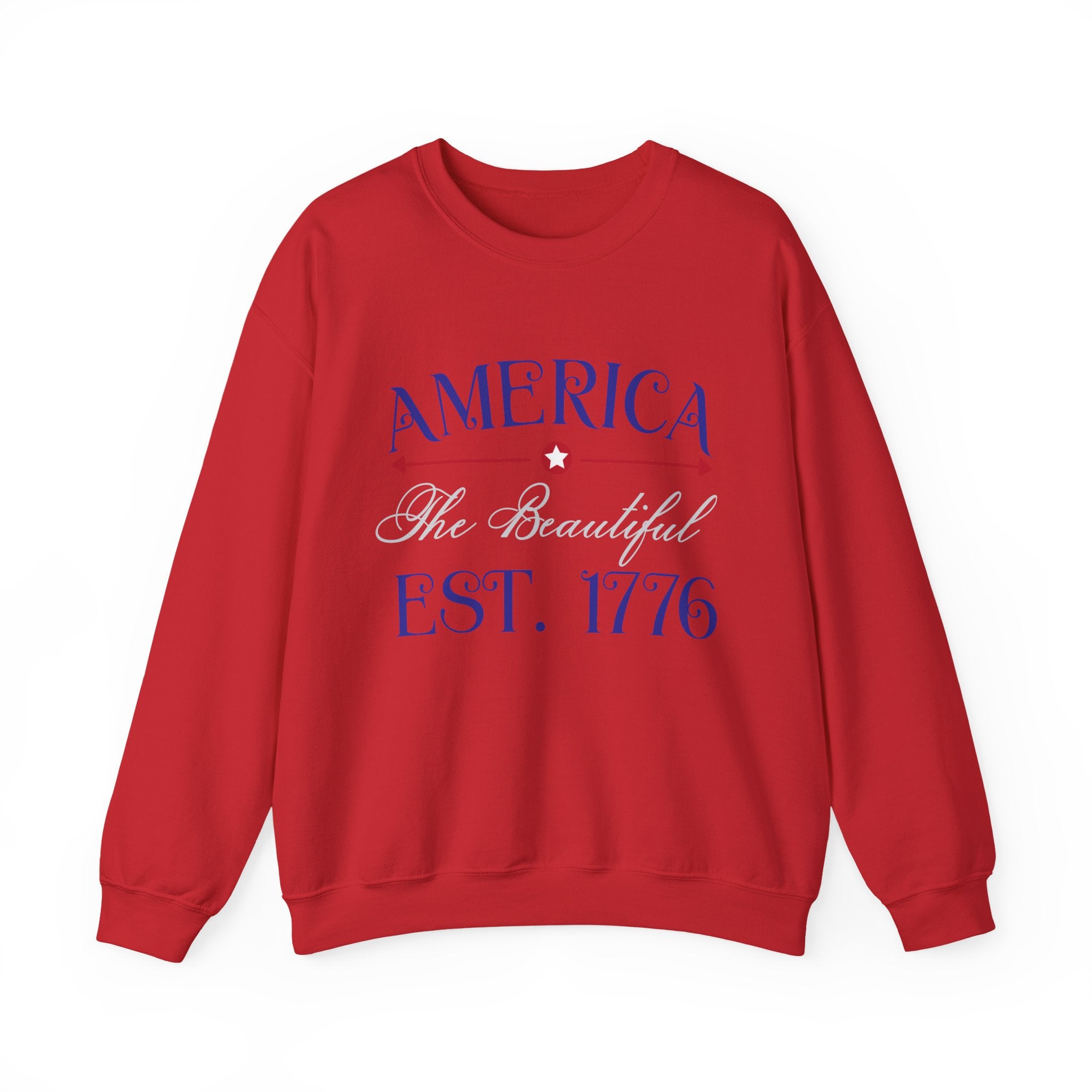 America The Beautiful Established 1776 Unisex Heavy Blend Crewneck Sweatshirt