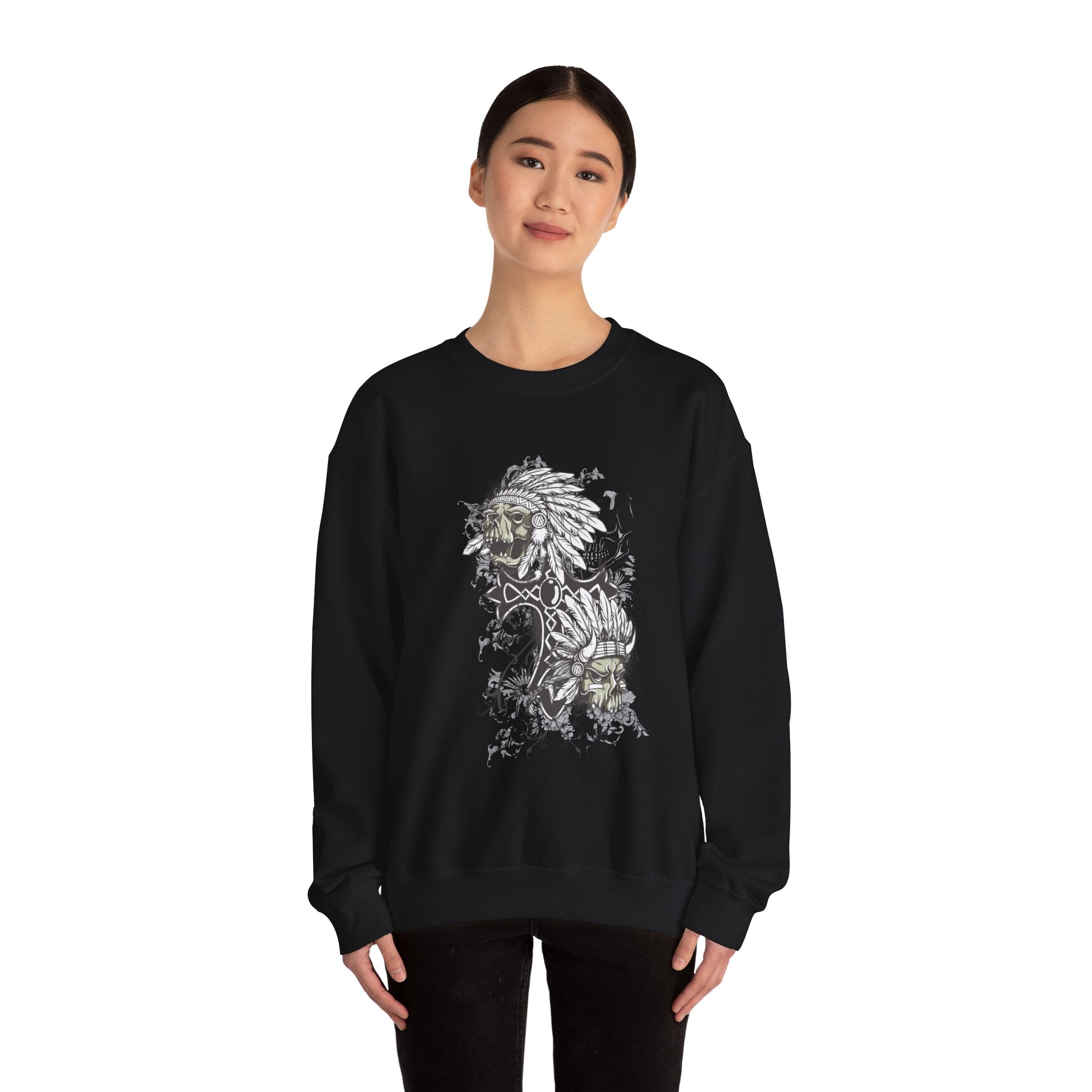 Artsy Indian Skills Unisex Heavy Blend Crewneck Sweatshirt for Ultimate Comfort