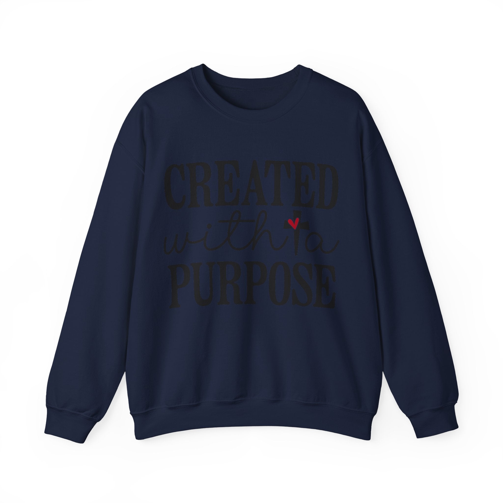 Created With A Purpose Unisex Heavy Blend Crewneck Sweatshirt For Ultimate Comfort