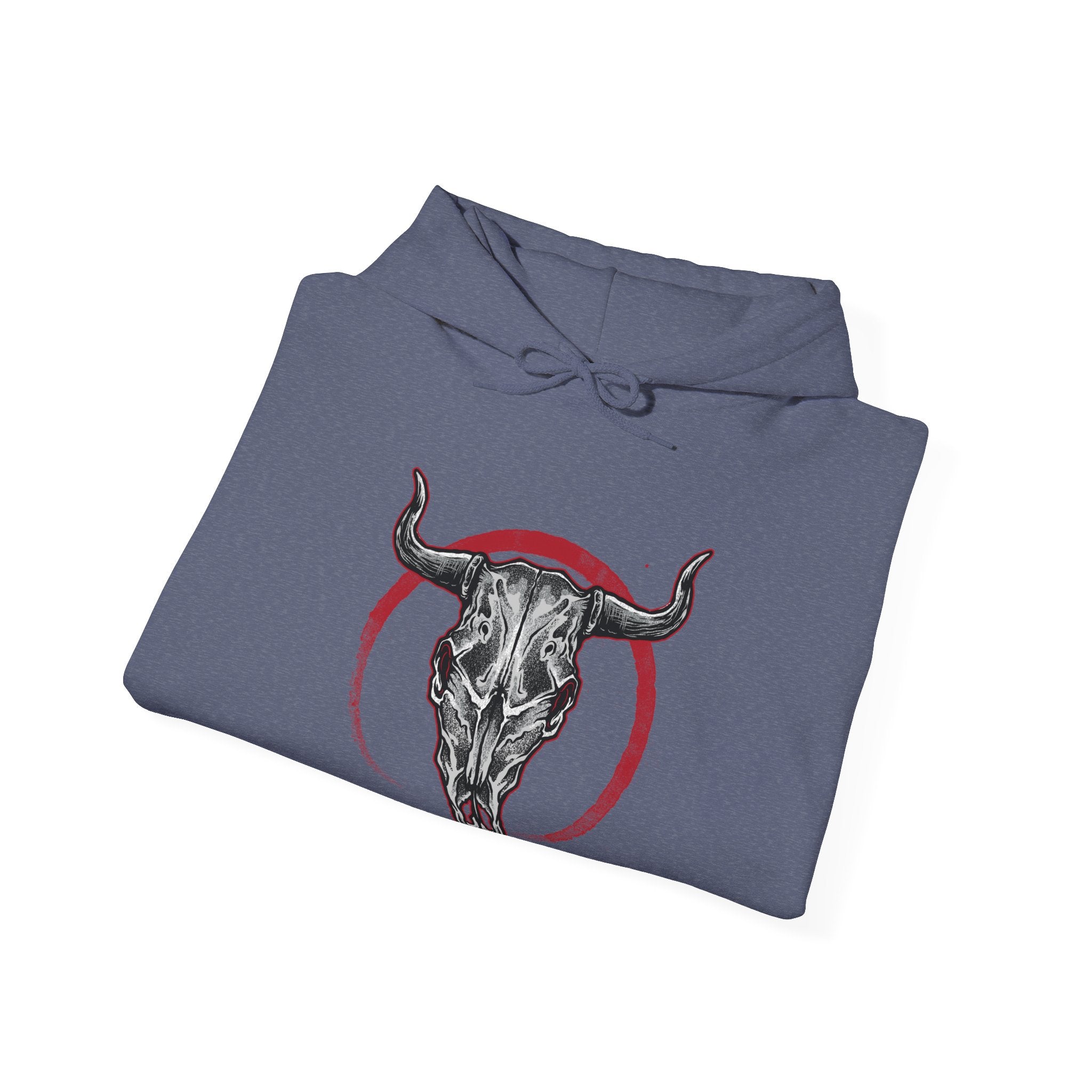 Bull Skull Unisex Heavy Blend Hooded Sweatshirt for Ultimate Comfort and Style