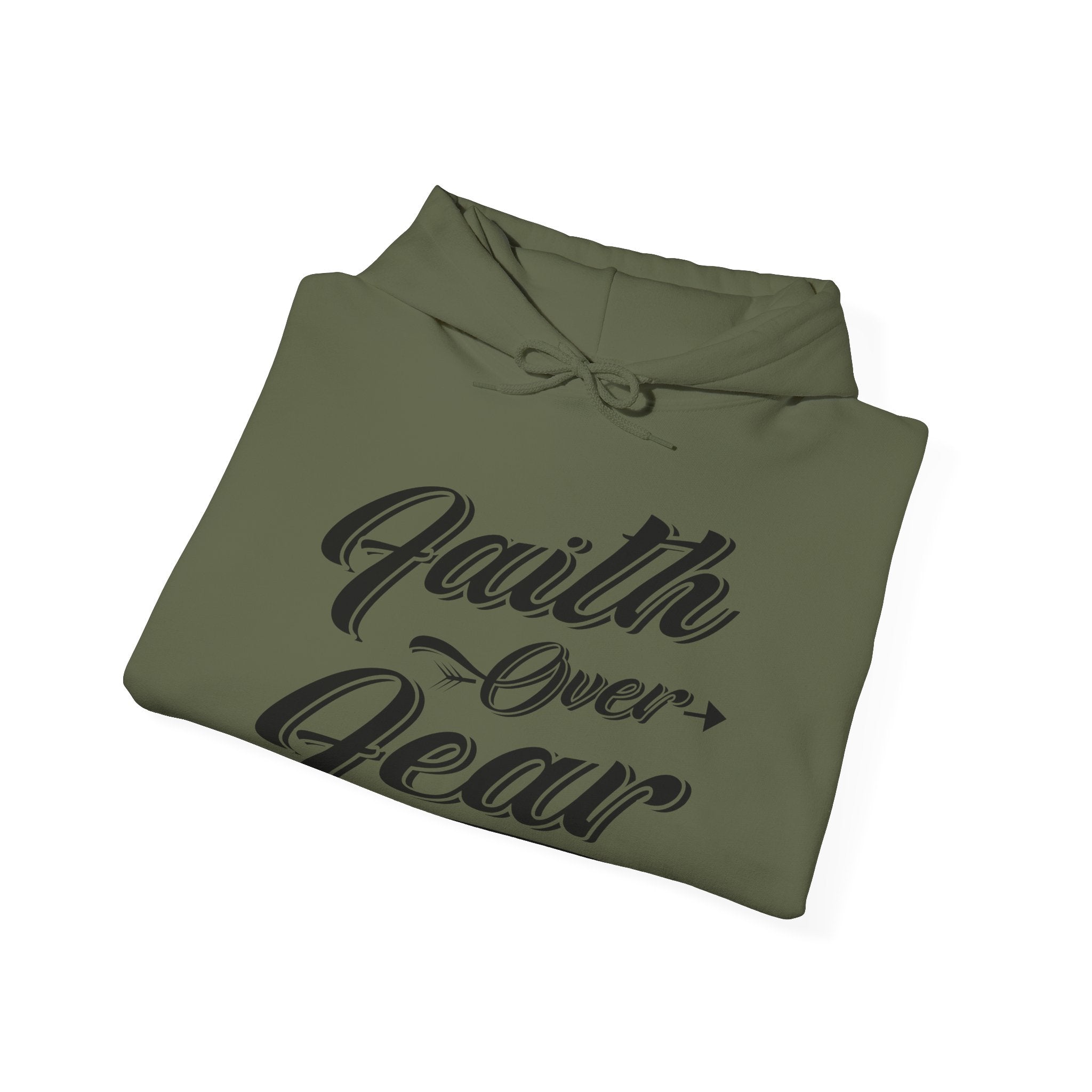 Faith Over Fear Unisex Heavy Blend Hooded Sweatshirt for Ultimate Comfort and Style