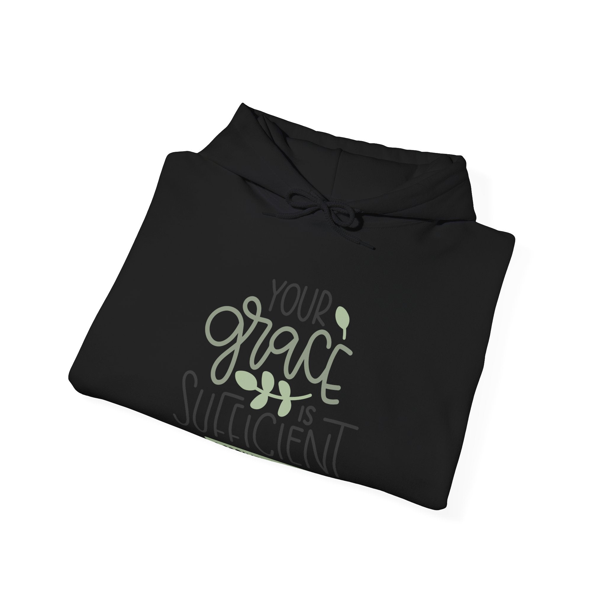 Your Grace Is Sufficient Hooded Sweatshirt 2 Corinthians 12 9 Unisex Heavy Blend Pullover