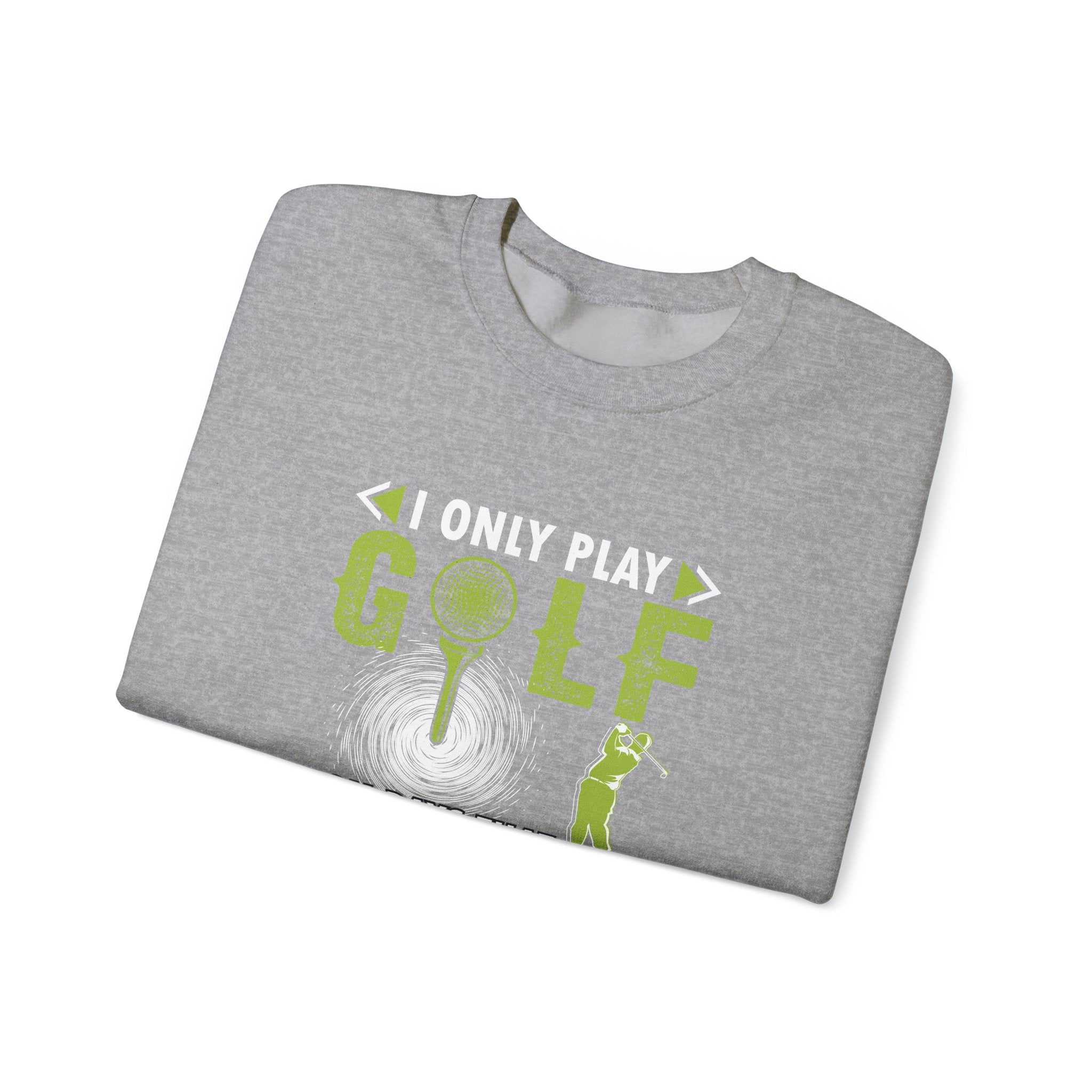 I Only Play Golf On Days That End In Y Unisex Heavy Blend Crewneck Sweatshirt