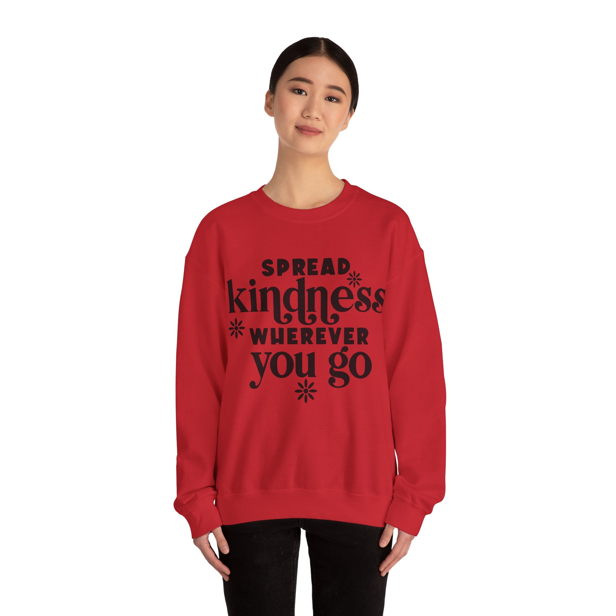 Spread Kindness Wherever You Go Unisex Heavy Blend Crewneck Sweatshirt