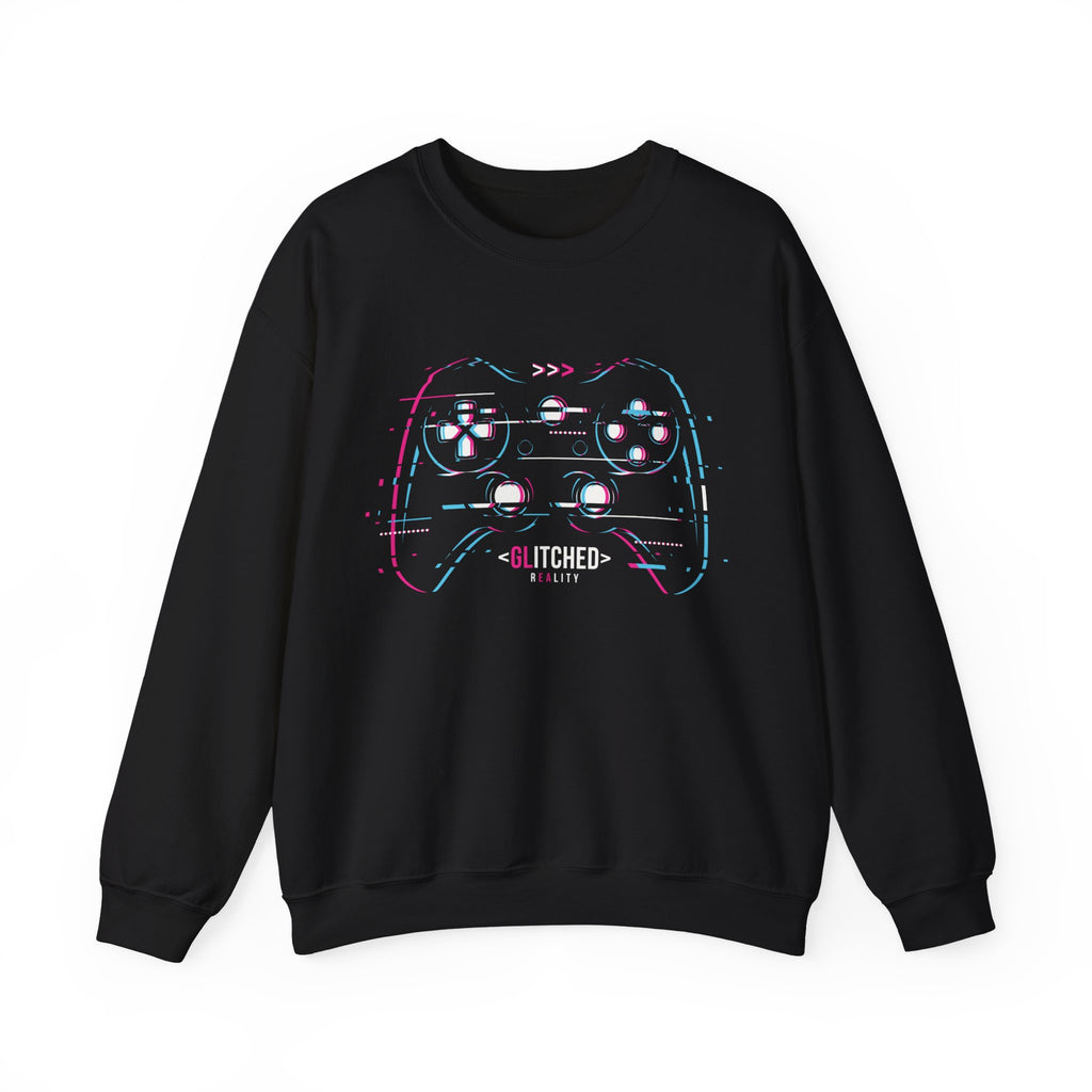 Glitched Gaming Controller Unisex Heavy Blend Crewneck Sweatshirt