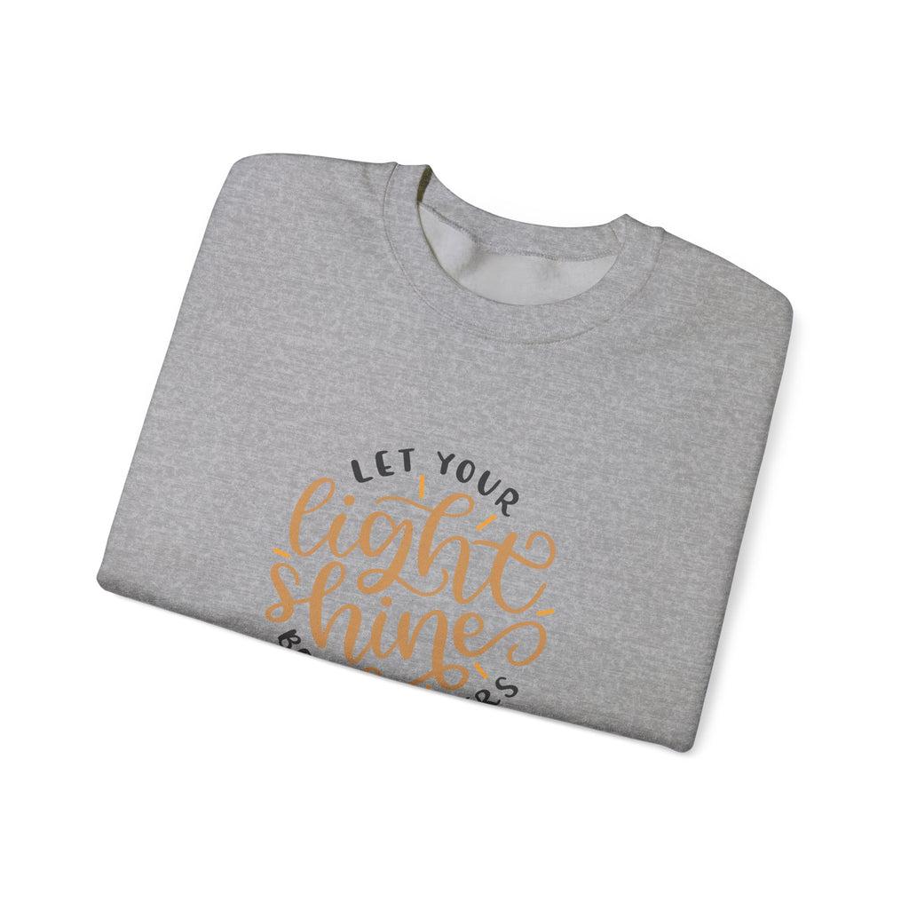 Let Your Light Shine Before Others Matthew 5 16 Unisex Heavy Blend Crewneck Sweatshirt