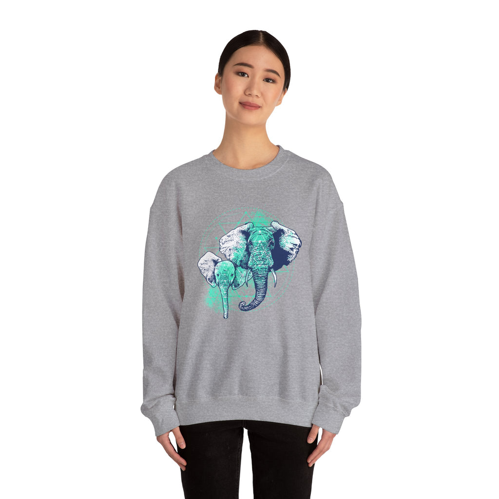 Elephant Unisex Heavy Blend Crewneck Sweatshirt for Ultimate Comfort and Style
