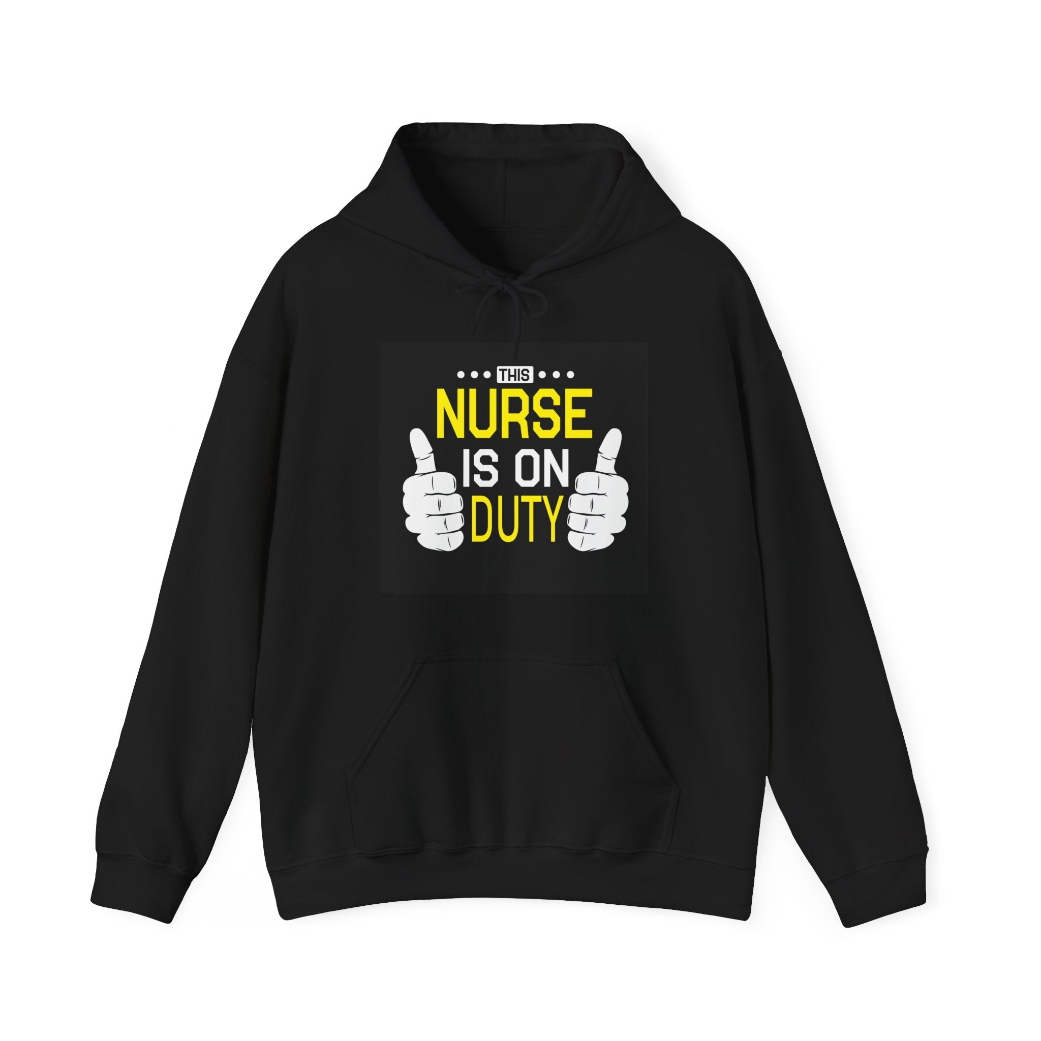 This Nurse Is On Duty Unisex Heavy Blend Hooded Sweatshirt