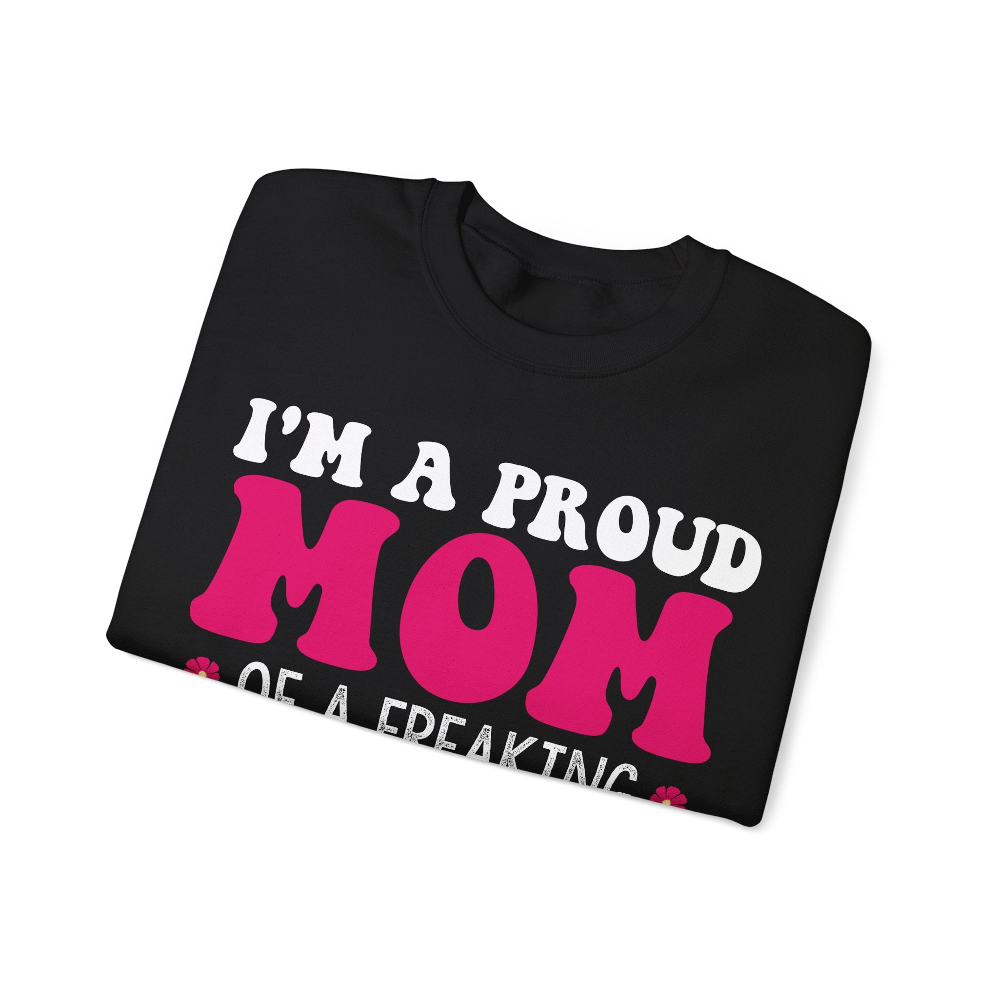 Proud Mom of an Awesome Daughter Unisex Heavy Blend Crewneck Sweatshirt