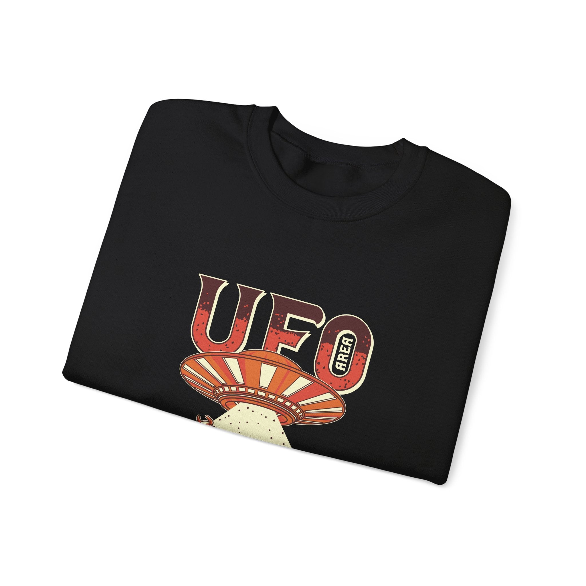 UFO Come With Me Cow Unisex Heavy Blend Crewneck Sweatshirt