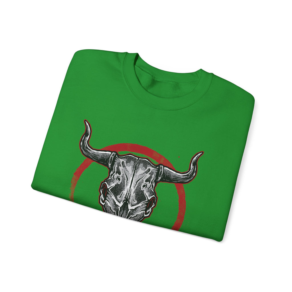 Bull Skull Unisex Heavy Blend Crewneck Sweatshirt for Ultimate Comfort and Style