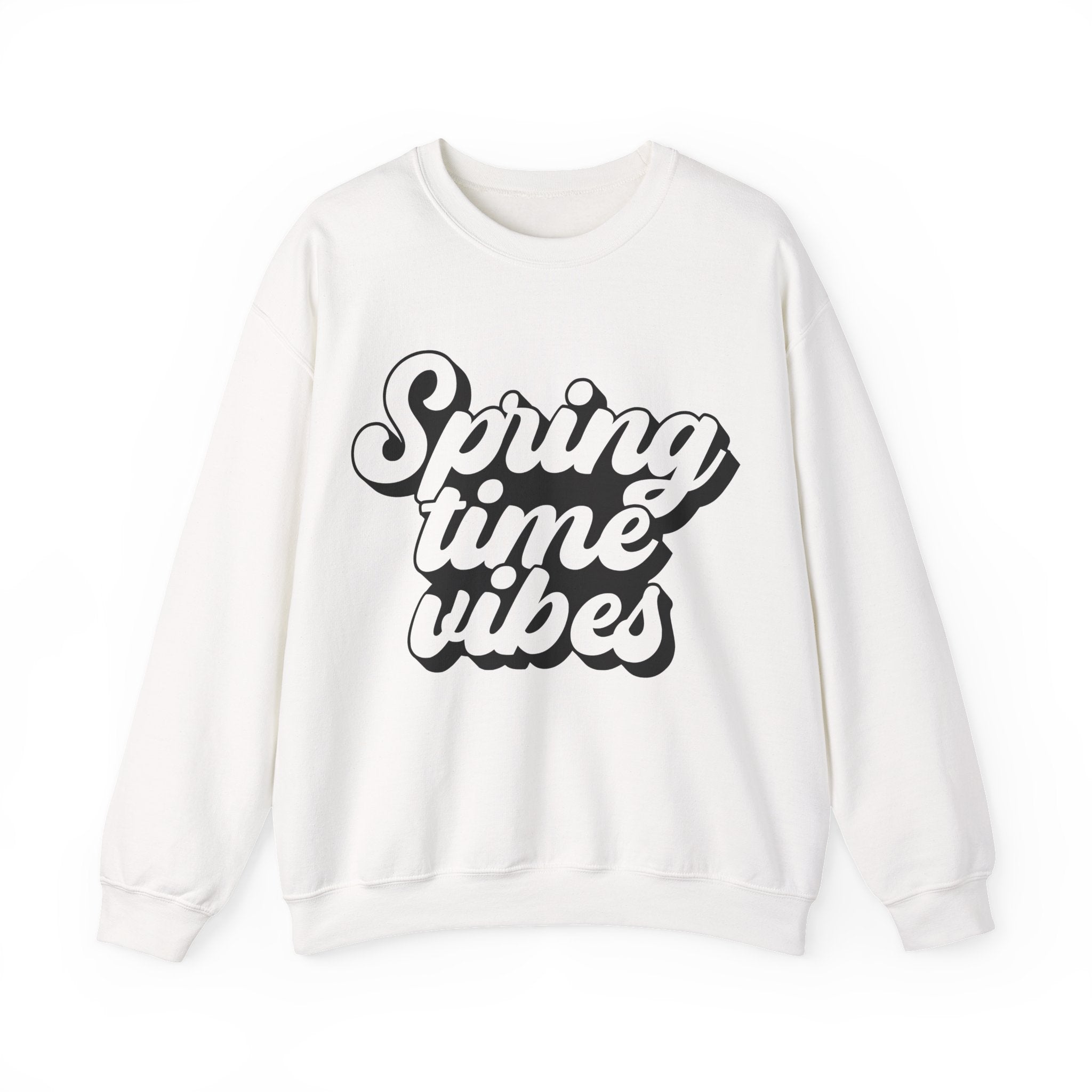 Spring Time Vibes Unisex Heavy Blend Crewneck Sweatshirt for Ultimate Comfort
