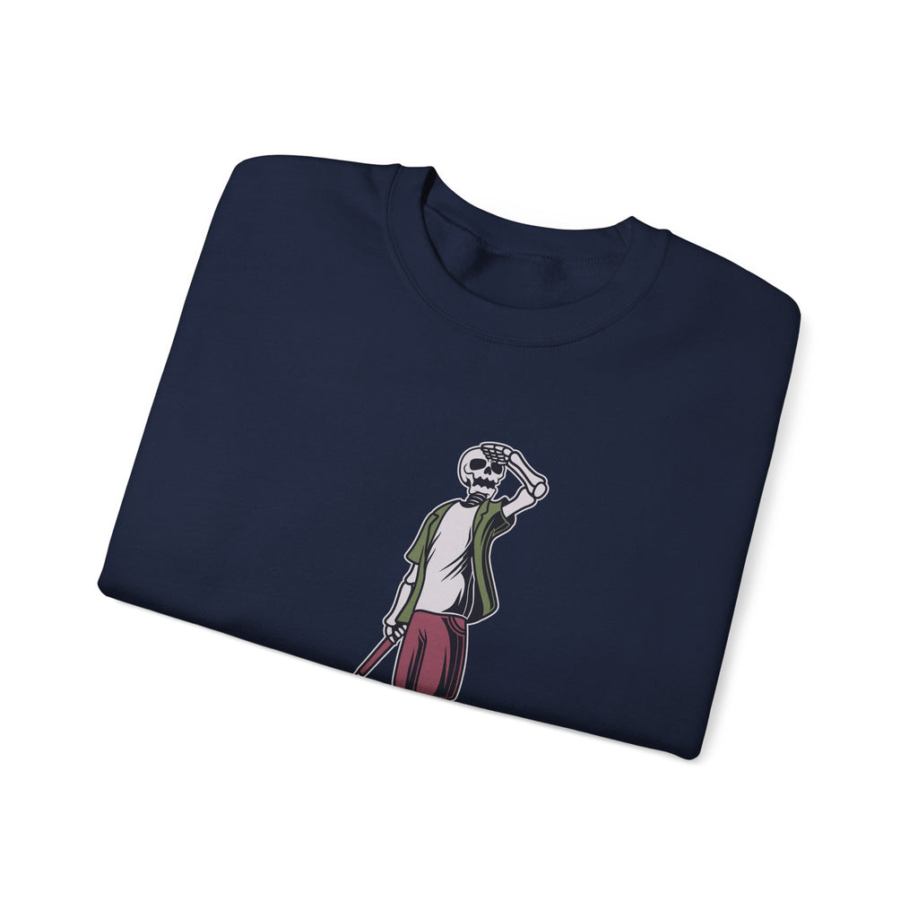 Long Ball Skeleton Golfer Unisex Heavy Blend Crewneck Sweatshirt