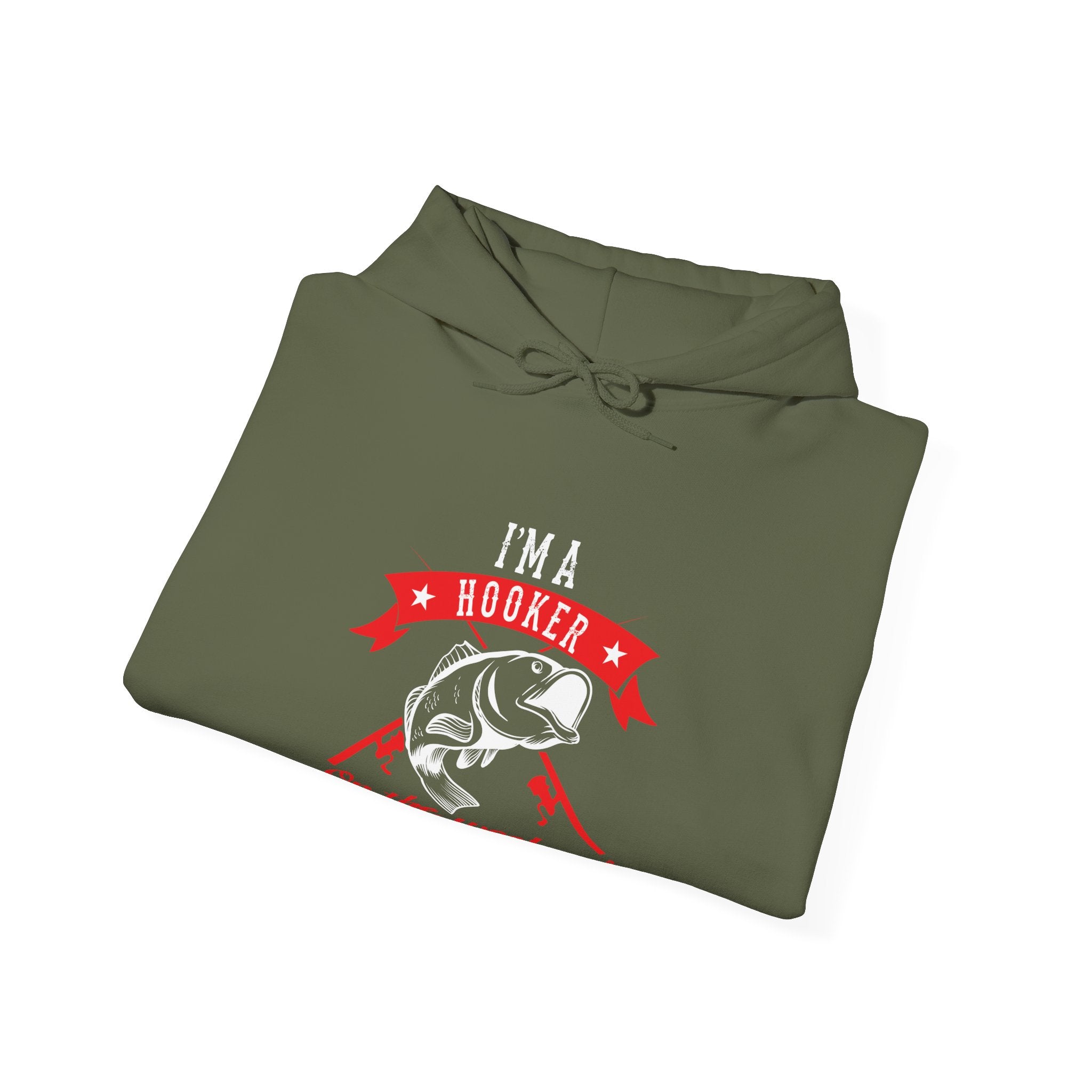 I Am A Hooker On The Weekend Fishing Unisex Heavy Blend Hooded Sweatshirt