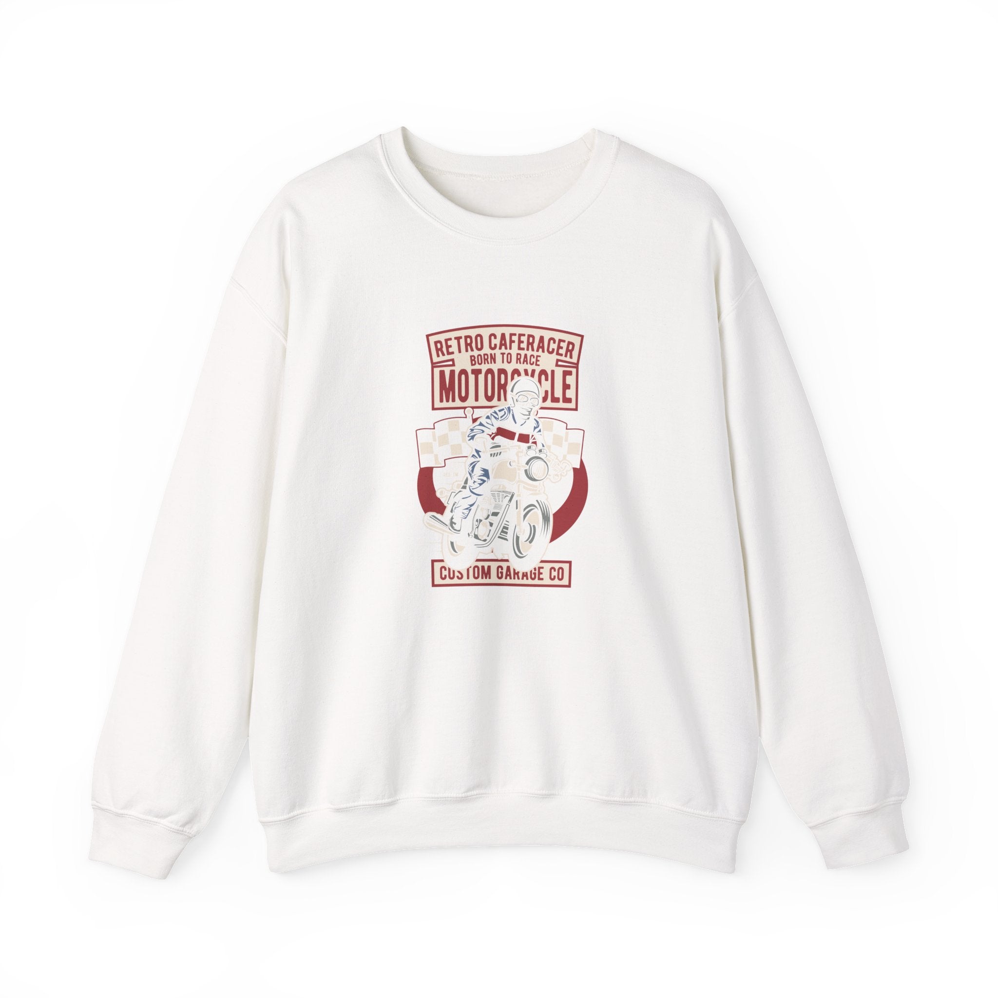 Retro Caferacer Unisex Heavy Blend Crewneck Sweatshirt for Ultimate Comfort